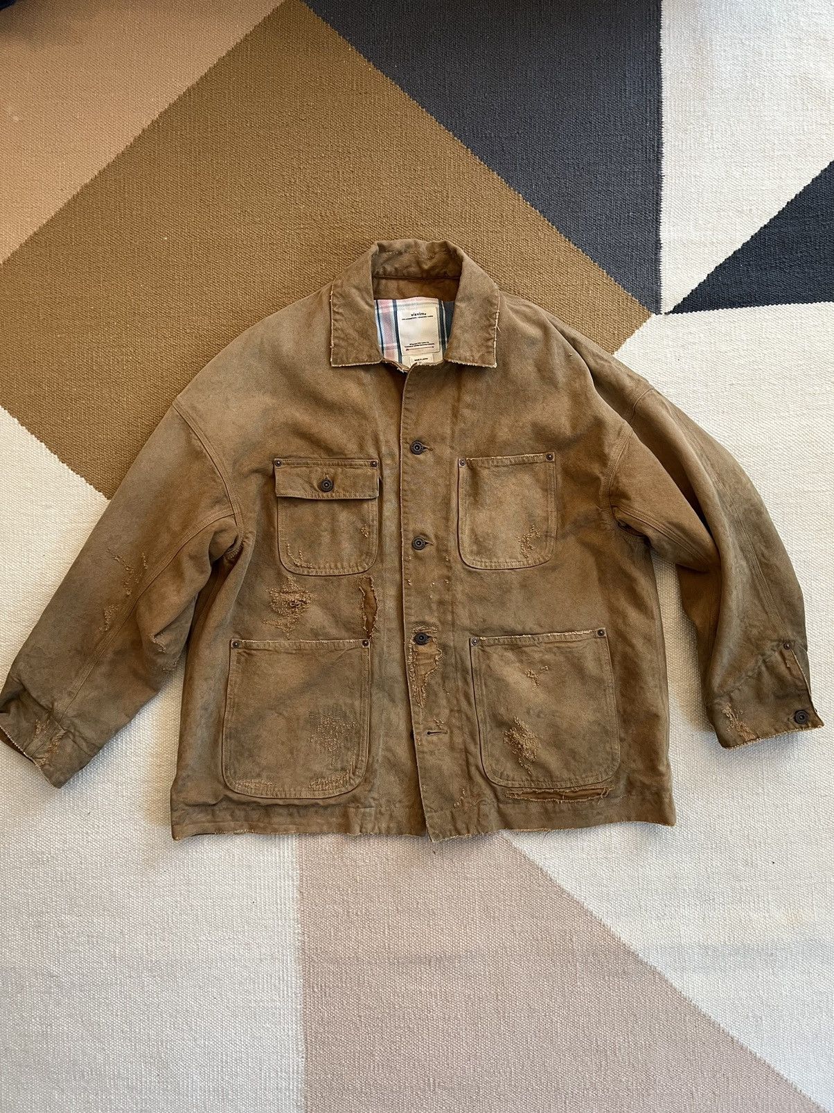 Visvim Macray Coverall Crash Lt. Brown Sz 1 0122105013023 | Grailed