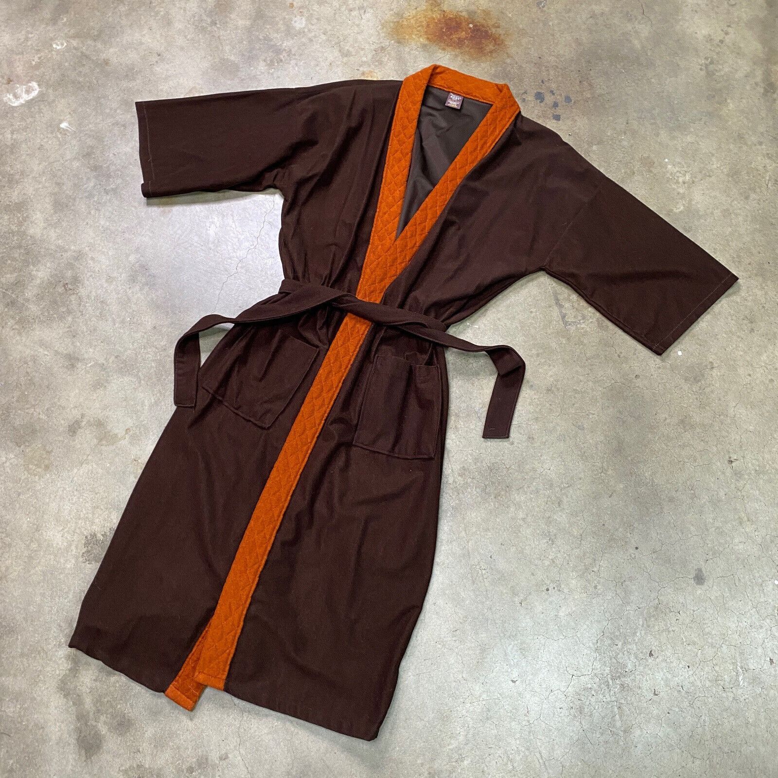 Vintage Vintage Robe King Of The Robe Brown Quilted Lapel Detail | Grailed