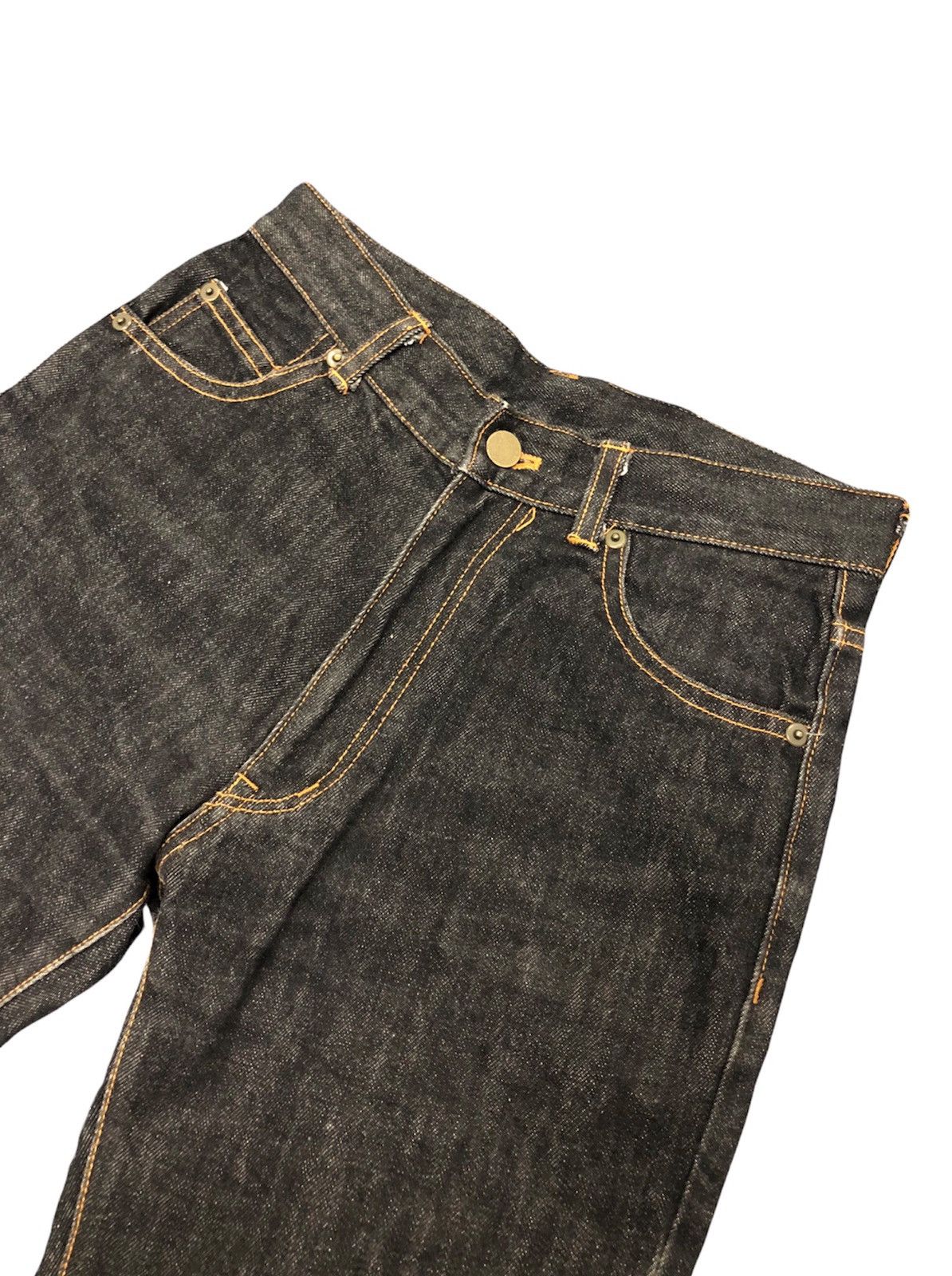 Issey Miyake × Pleats Please Issey Miyake × Vintage 🔥Sick🔥 SS-1990 Pleats (T.) Black Denim by Issey Miyake Size US 27 - 10 Thumbnail