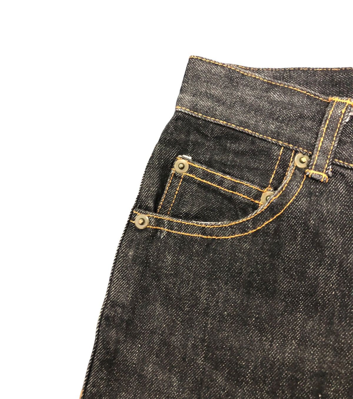 Issey Miyake × Pleats Please Issey Miyake × Vintage 🔥Sick🔥 SS-1990 Pleats (T.) Black Denim by Issey Miyake Size US 27 - 11 Thumbnail