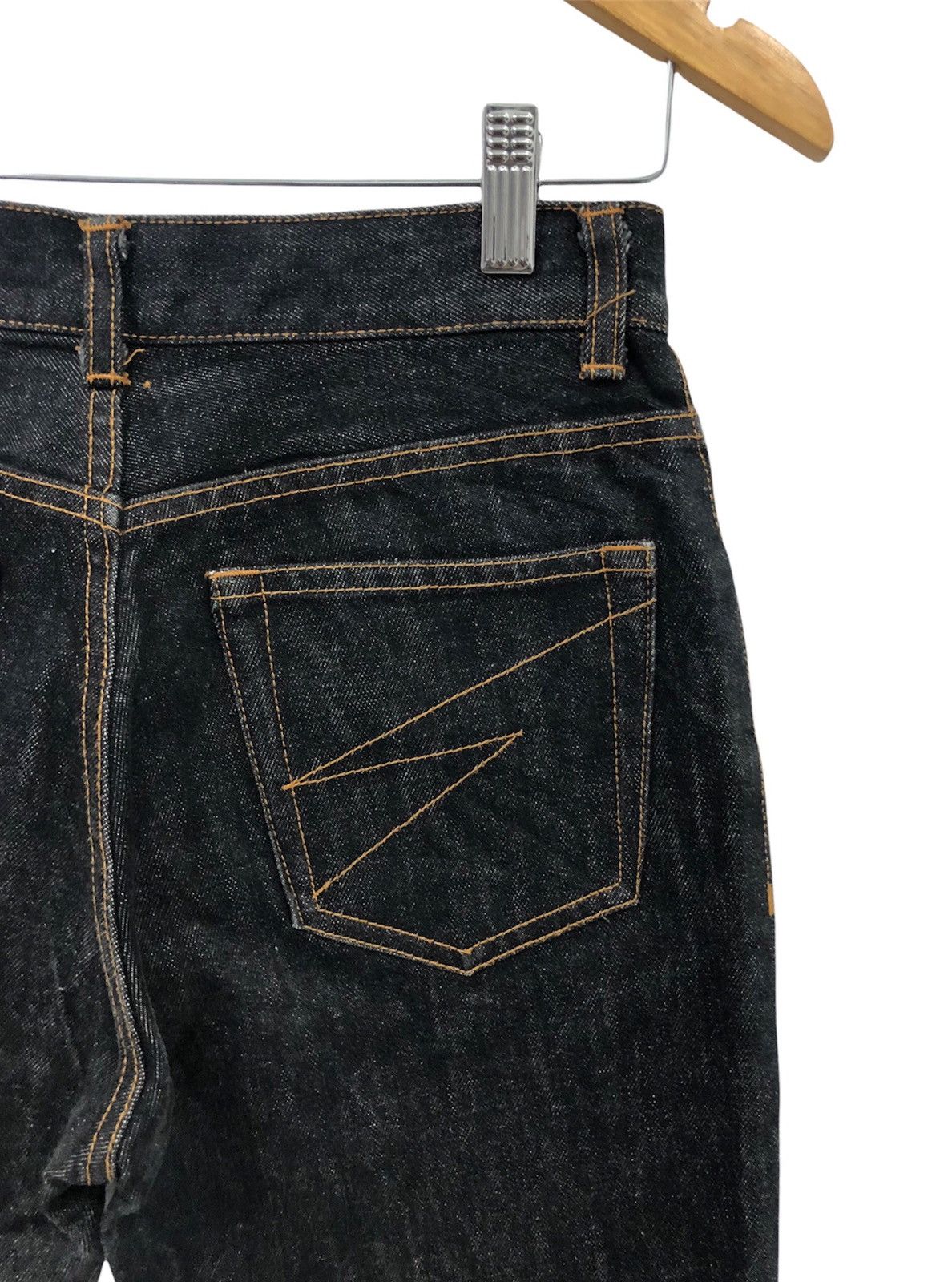 Issey Miyake × Pleats Please Issey Miyake × Vintage 🔥Sick🔥 SS-1990 Pleats (T.) Black Denim by Issey Miyake Size US 27 - 14 Thumbnail