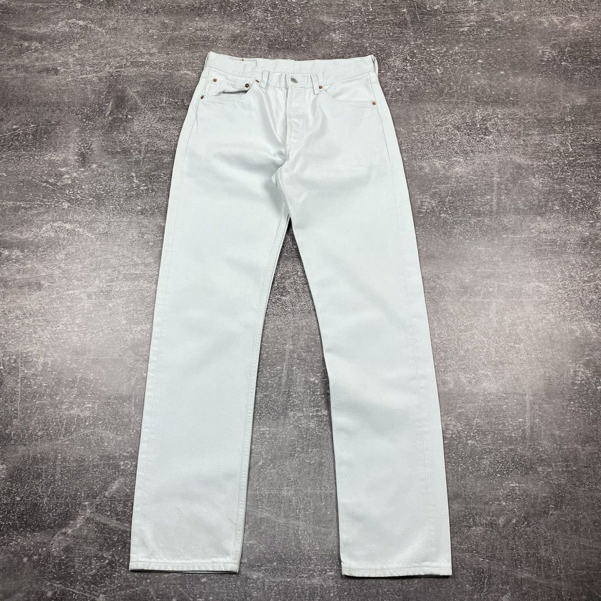 Levi's Vintage White Levi’s 501 Made in Hungary Jeans Size US 33 - 4 Thumbnail