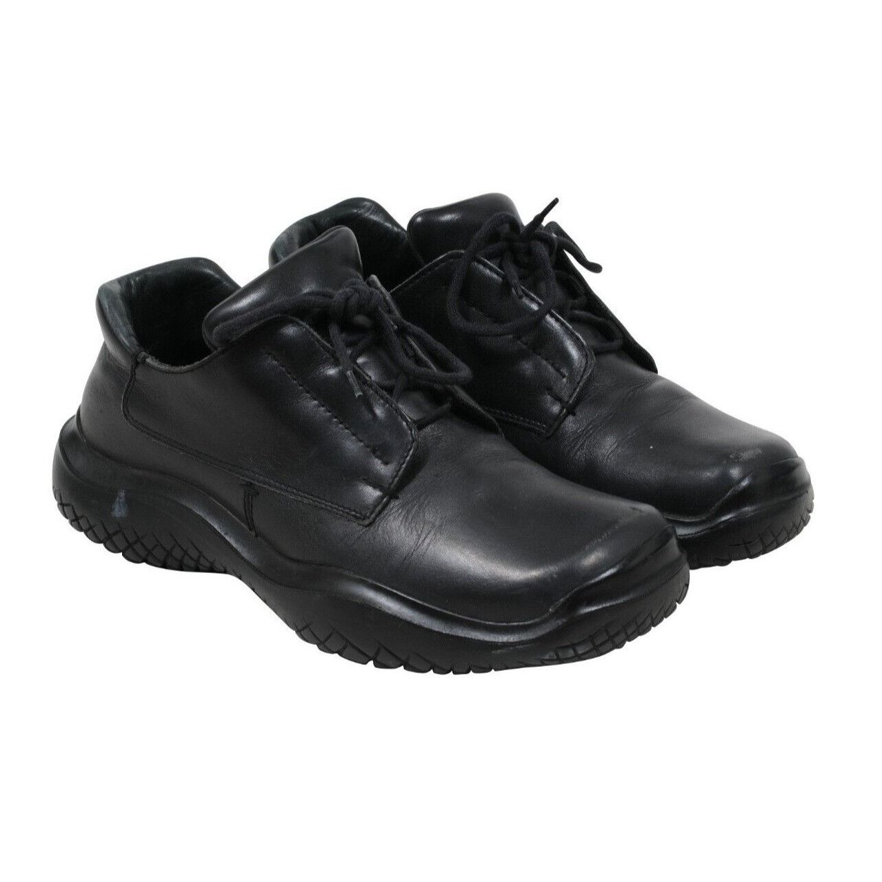 Prada AW99 Black Leather Square Toe Vintage Chunky Derby - 01498 Size US 8.5 / EU 41-42 - 9 Thumbnail