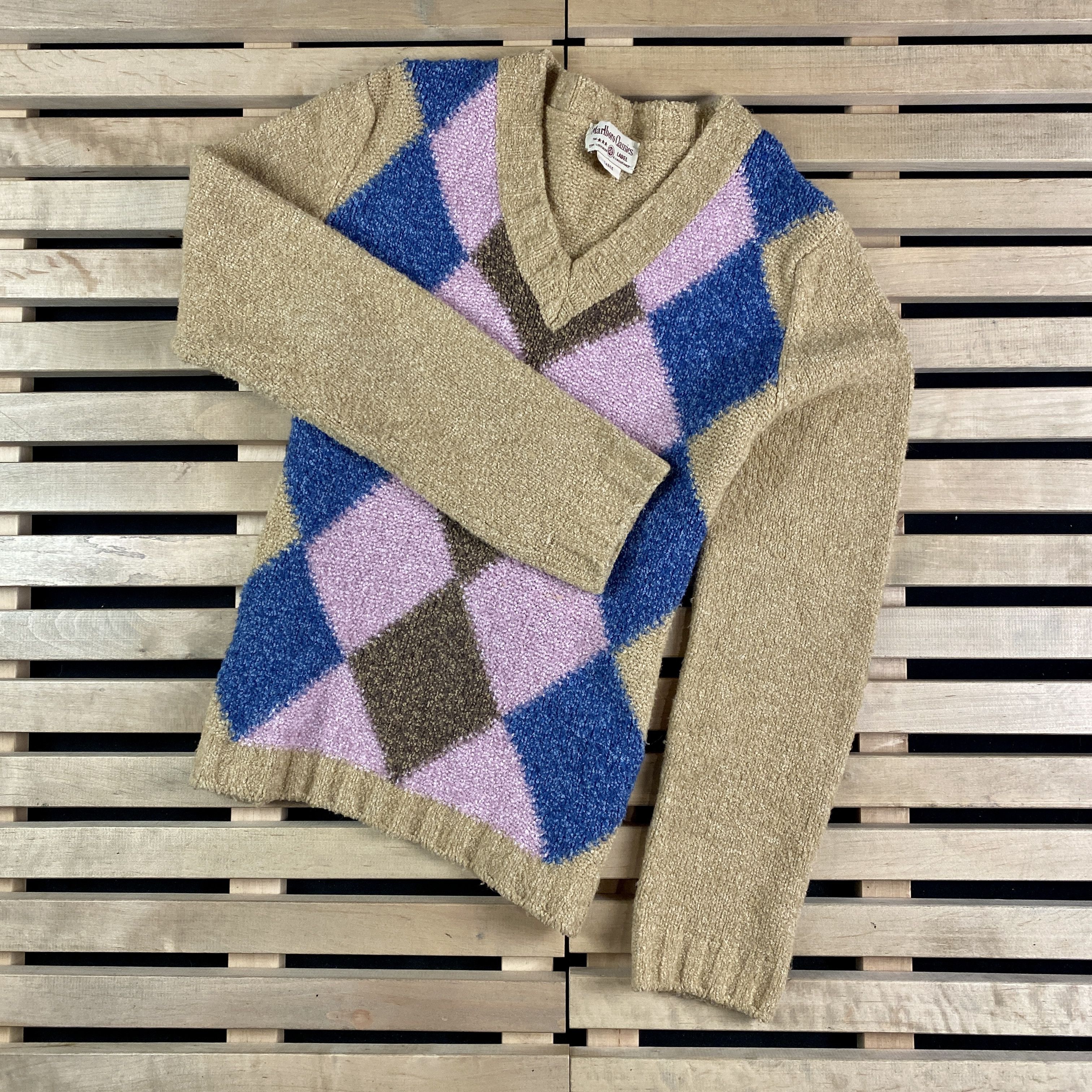 Marlboro Womens Sweater Jumper V Neck Marlboro Classics Size L Size L / US 10 / IT 46 - 1 Thumbnail