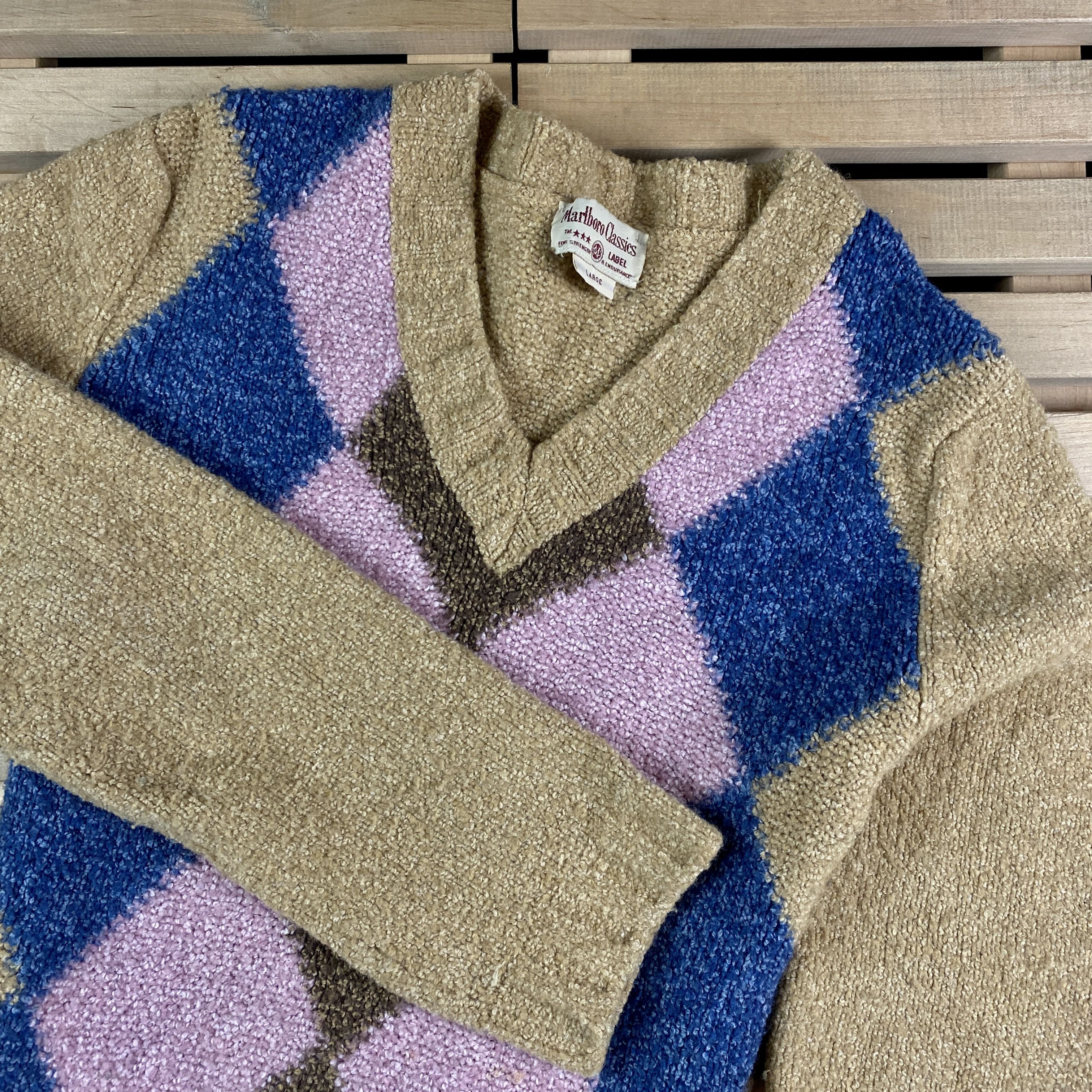 Marlboro Womens Sweater Jumper V Neck Marlboro Classics Size L Size L / US 10 / IT 46 - 2 Thumbnail