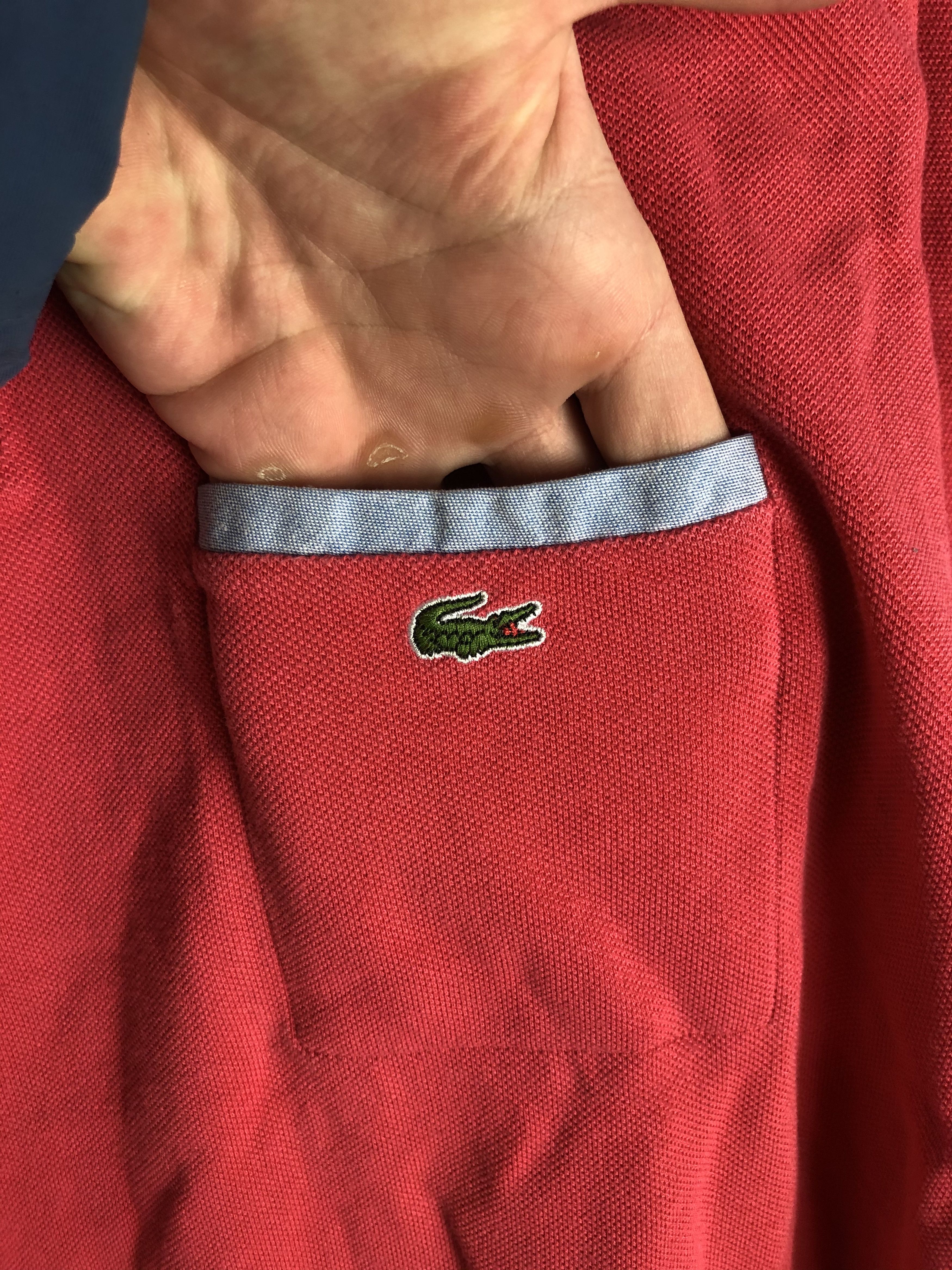 Lacoste Men’s Lacoste Streetwear Pink Polo Shirt slim fit Size US M / EU 48-50 / 2 - 3 Thumbnail