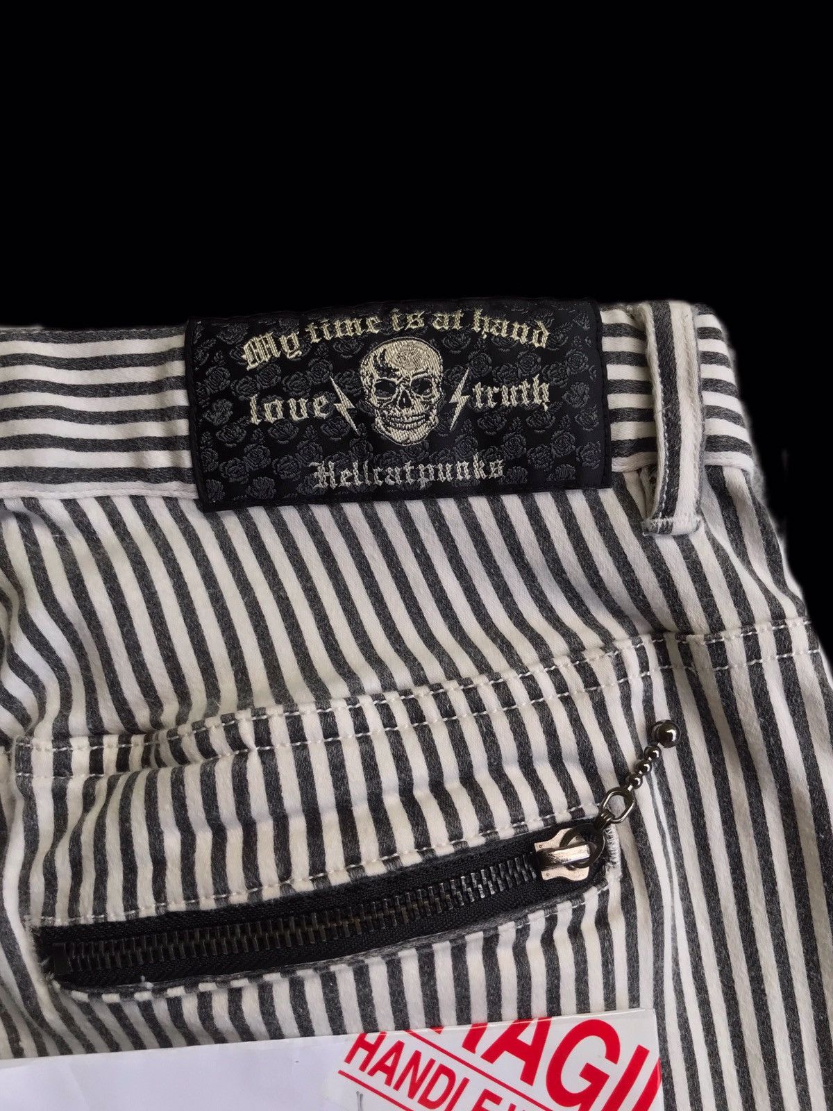 Japanese Brand × Seditionaries Vintage Seditionaries HellCatPunks Studded Stripes Pants Size US 31 - 10 Thumbnail