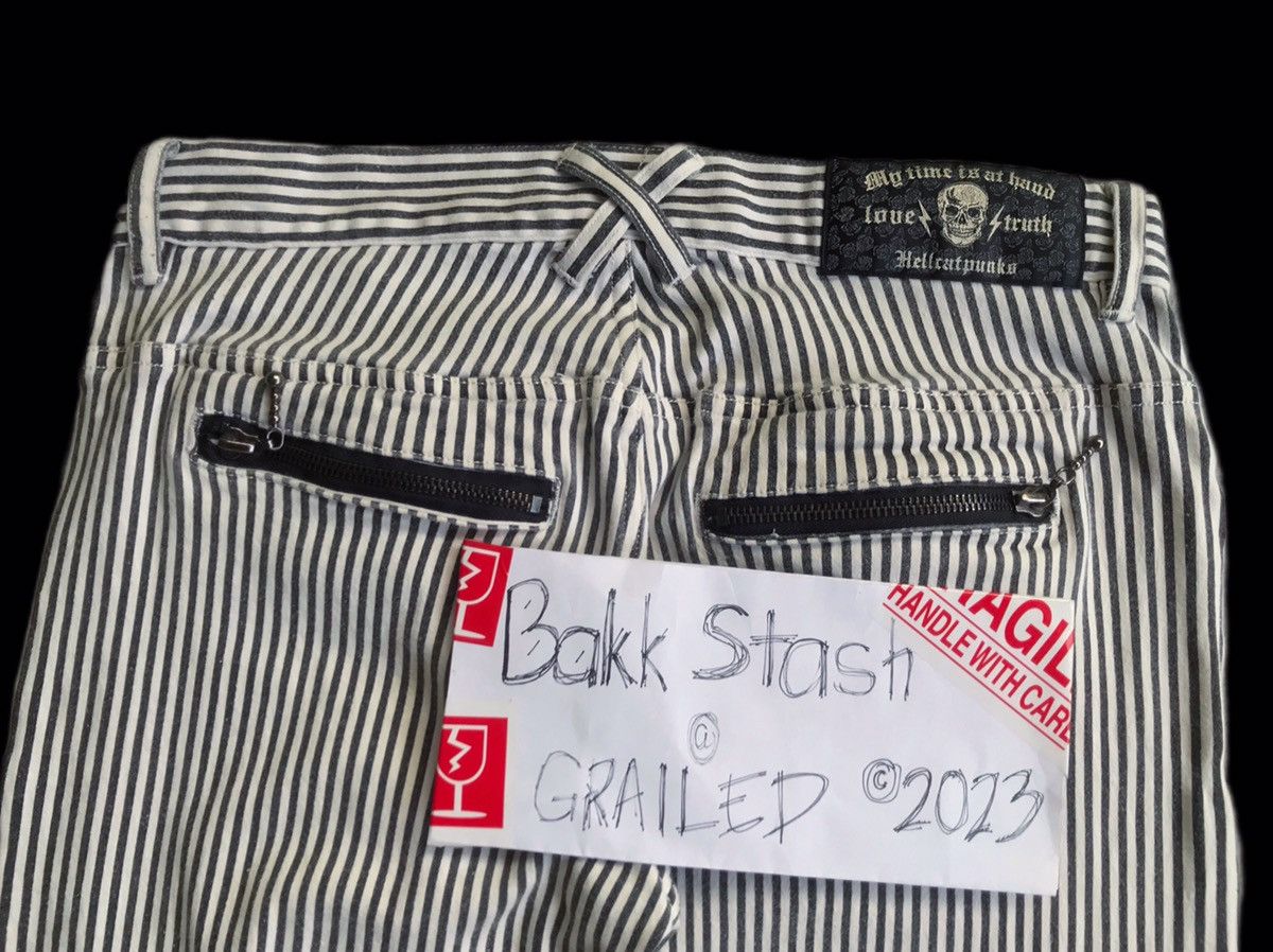 Japanese Brand × Seditionaries Vintage Seditionaries HellCatPunks Studded Stripes Pants Size US 31 - 11 Thumbnail
