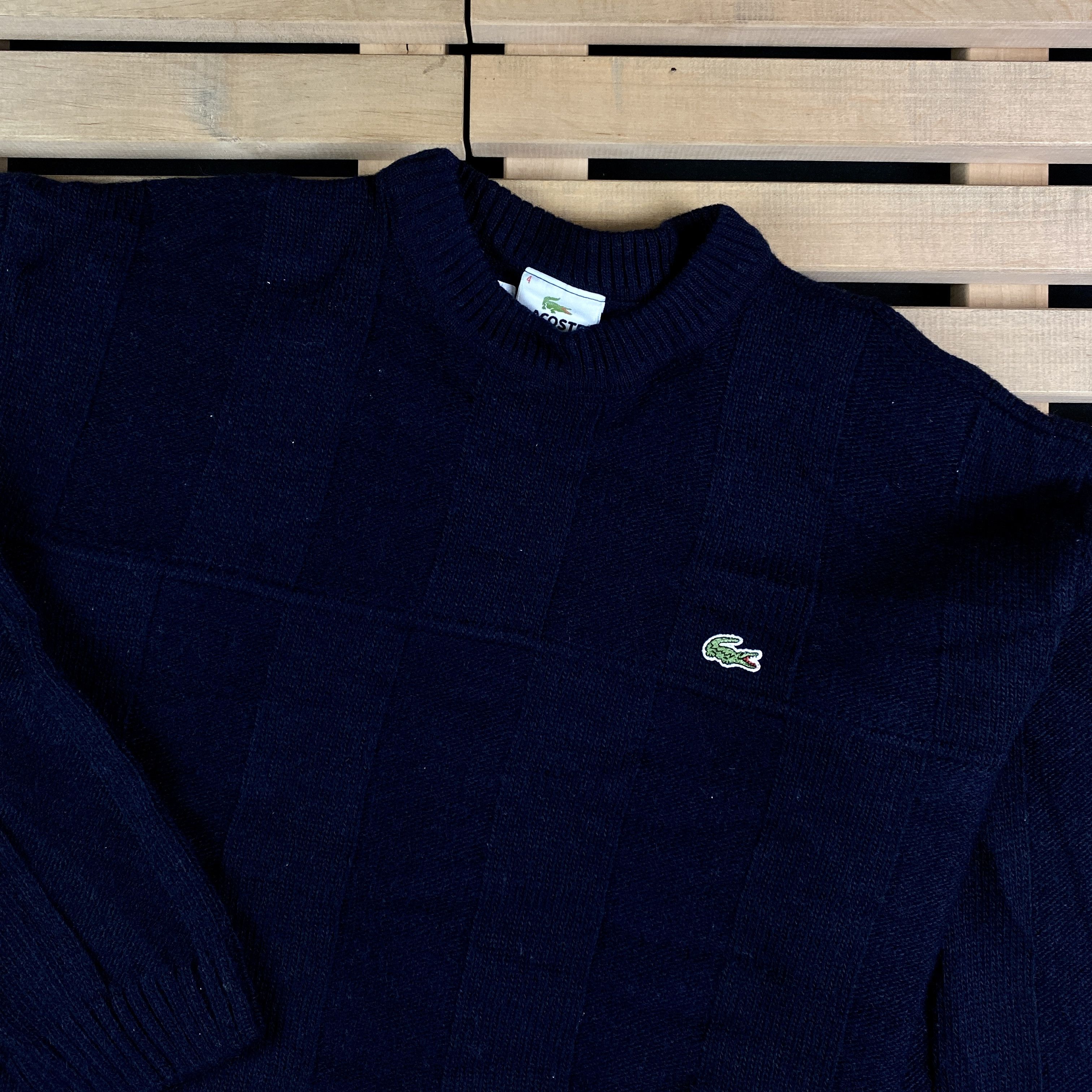 Lacoste × Vintage Mens Lacoste Vintage Sweater Size 4 Size US M / EU 48-50 / 2 - 2 Thumbnail