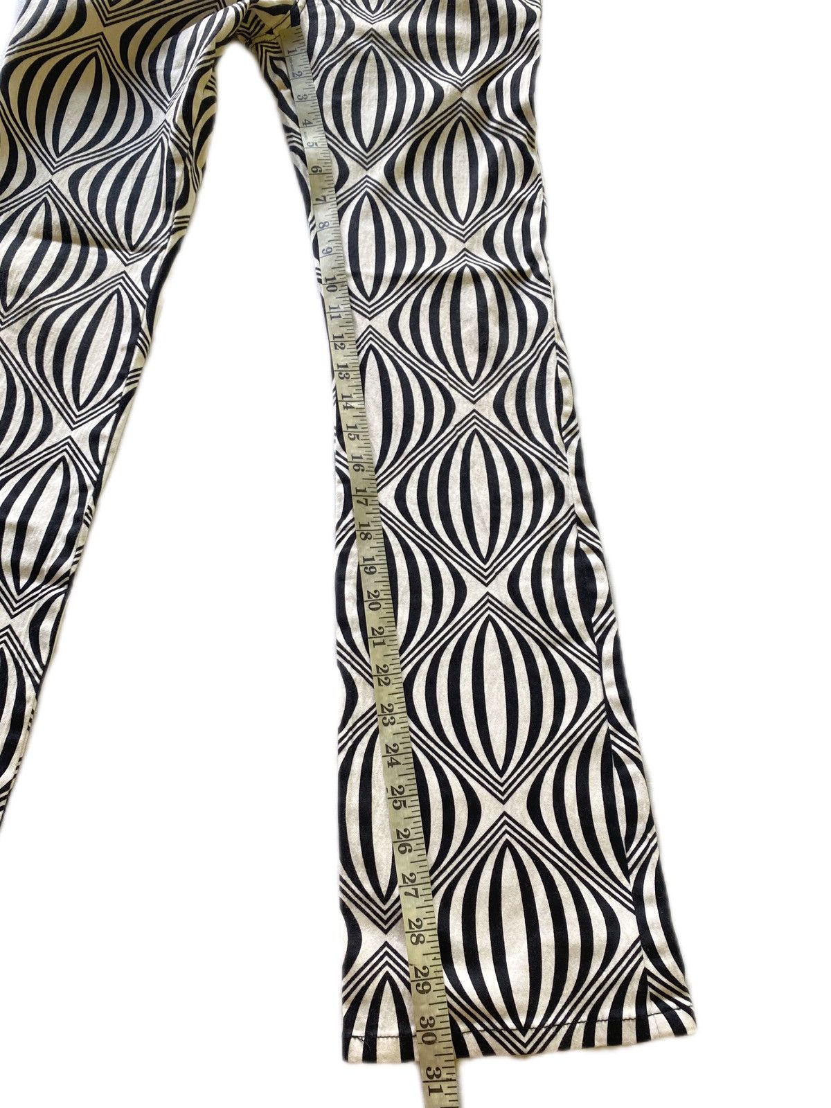 Katharine Hamnett London Katherine Hamnett Psychedelic Design Flare Pants Size US 31 - 6 Thumbnail