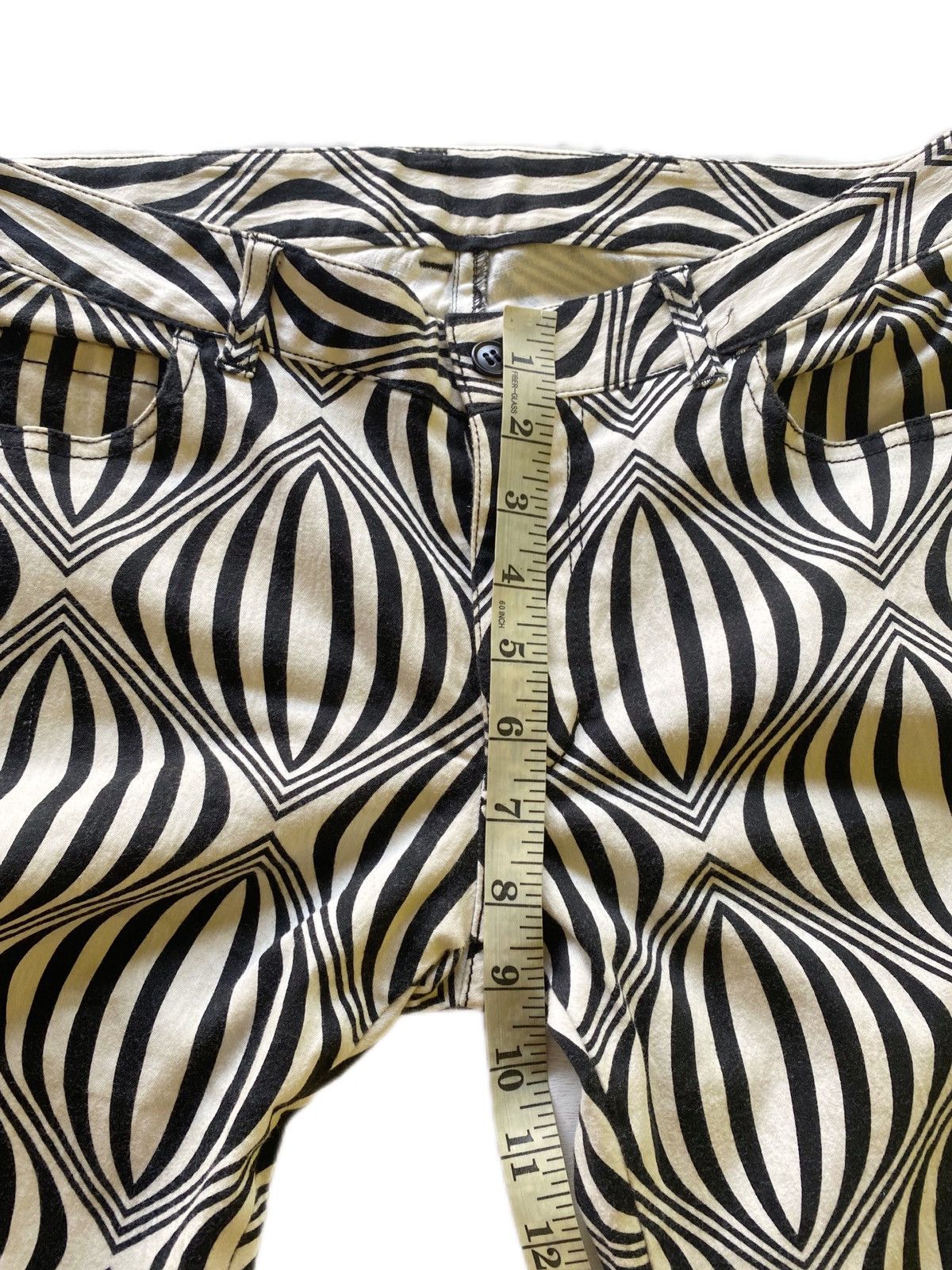 Katharine Hamnett London Katherine Hamnett Psychedelic Design Flare Pants Size US 31 - 9 Thumbnail