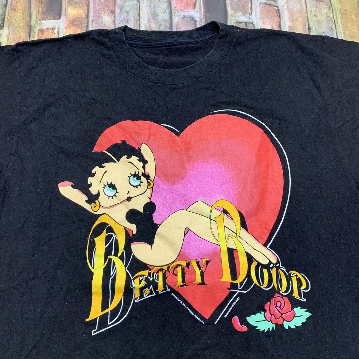 Vintage Vintage Betty Boop tee Size US XL / EU 56 / 4 - 2 Thumbnail