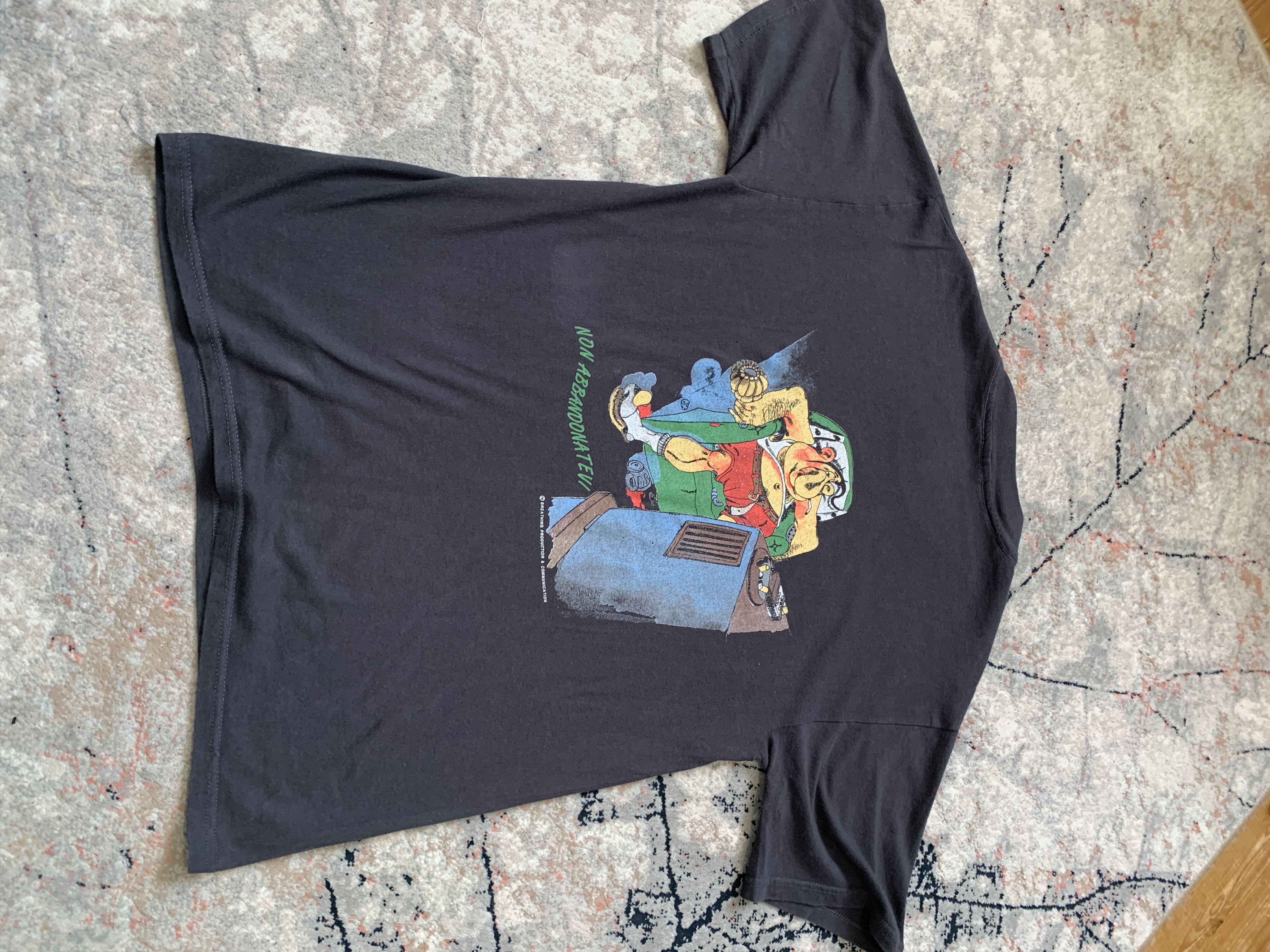 Hanes Non Abbandonate Il Vostro Gatto Vintage T-Shirt Size US M / EU 48-50 / 2 - 7 Thumbnail