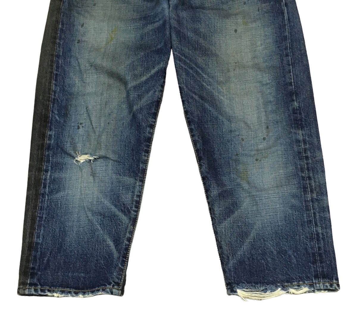 If Six Was Nine Rare Vintage Miharayasuhiro Selvedge Cropped Jeans 1990s Size US 33 - 5 Thumbnail