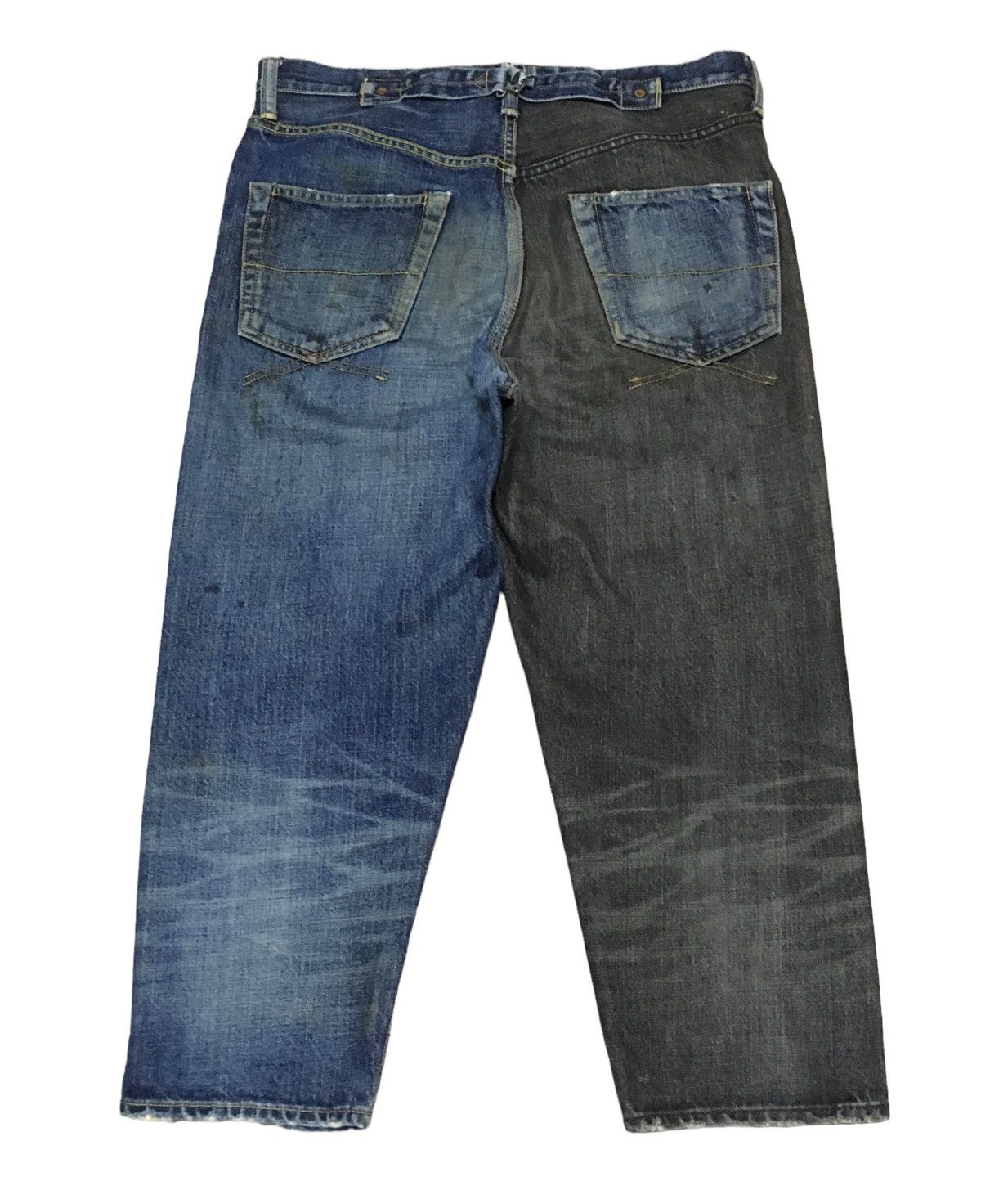 If Six Was Nine Rare Vintage Miharayasuhiro Selvedge Cropped Jeans 1990s Size US 33 - 2 Thumbnail
