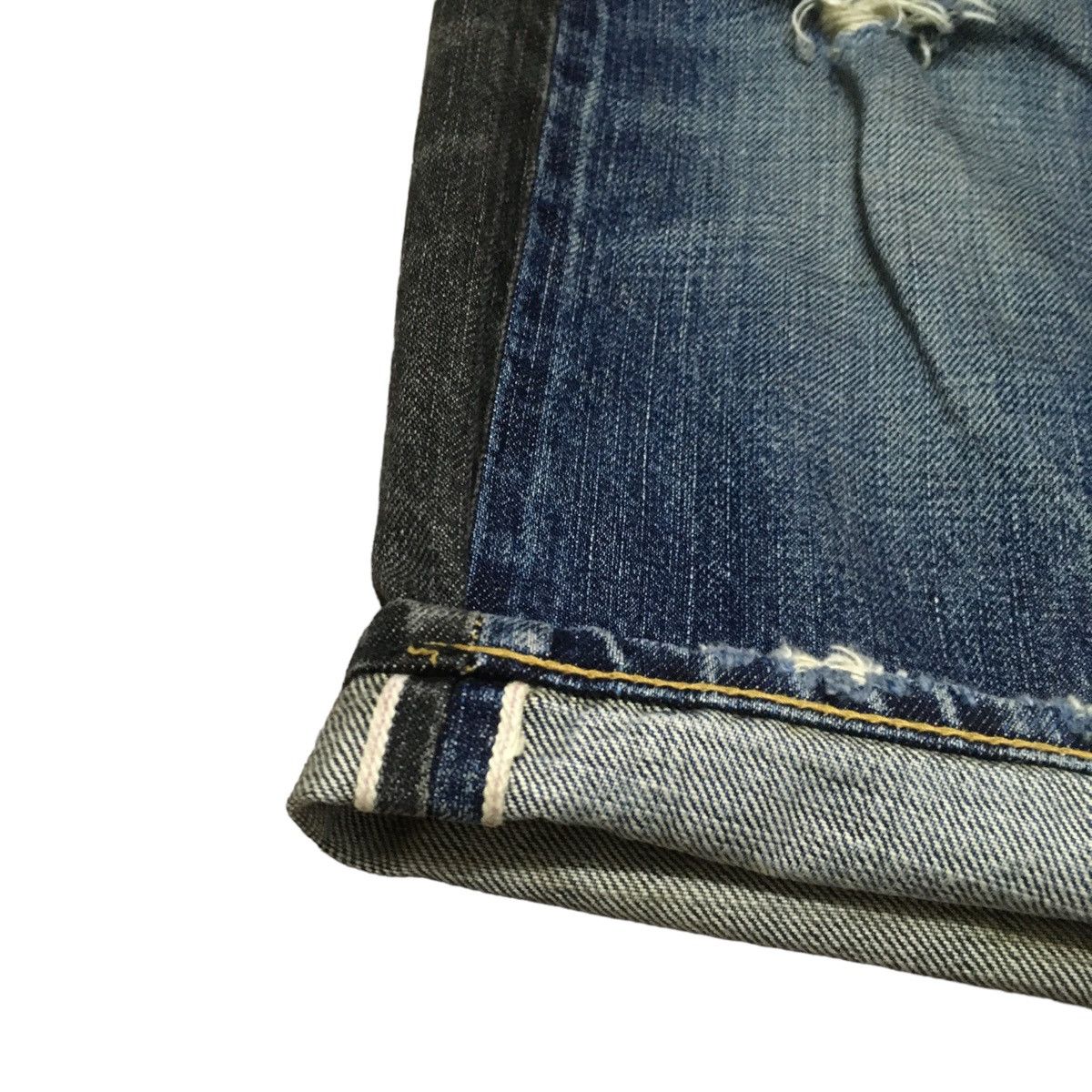If Six Was Nine Rare Vintage Miharayasuhiro Selvedge Cropped Jeans 1990s Size US 33 - 7 Thumbnail