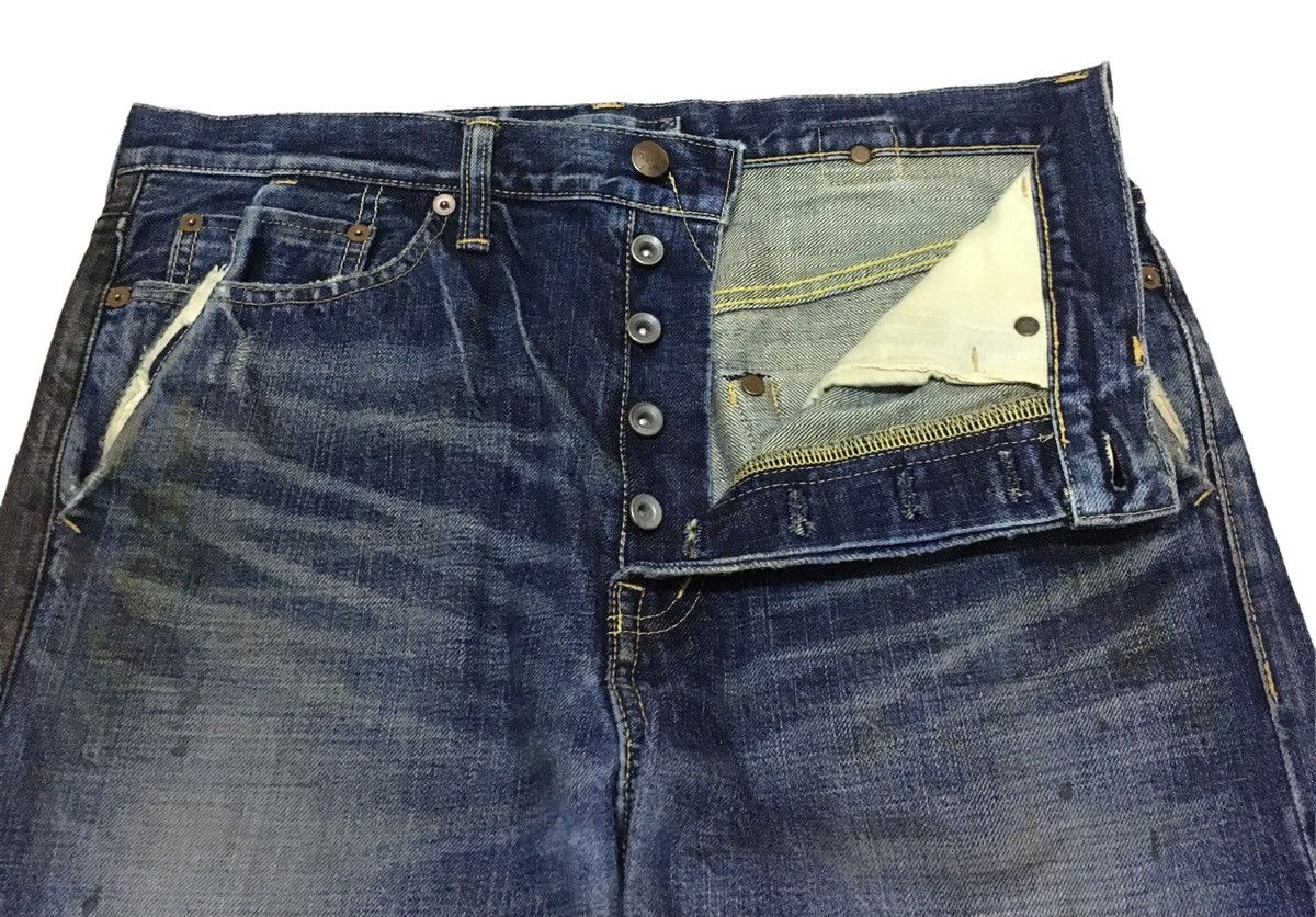 If Six Was Nine Rare Vintage Miharayasuhiro Selvedge Cropped Jeans 1990s Size US 33 - 8 Thumbnail