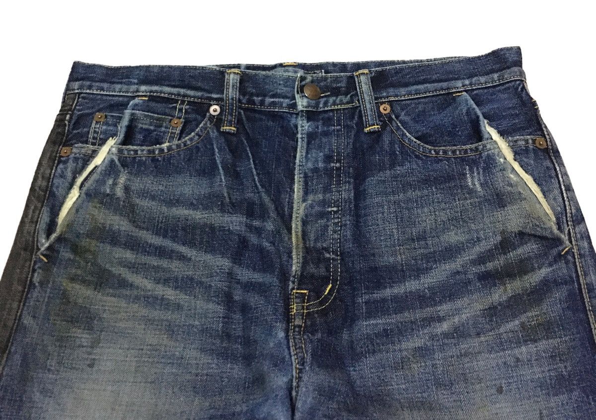 If Six Was Nine Rare Vintage Miharayasuhiro Selvedge Cropped Jeans 1990s Size US 33 - 3 Thumbnail