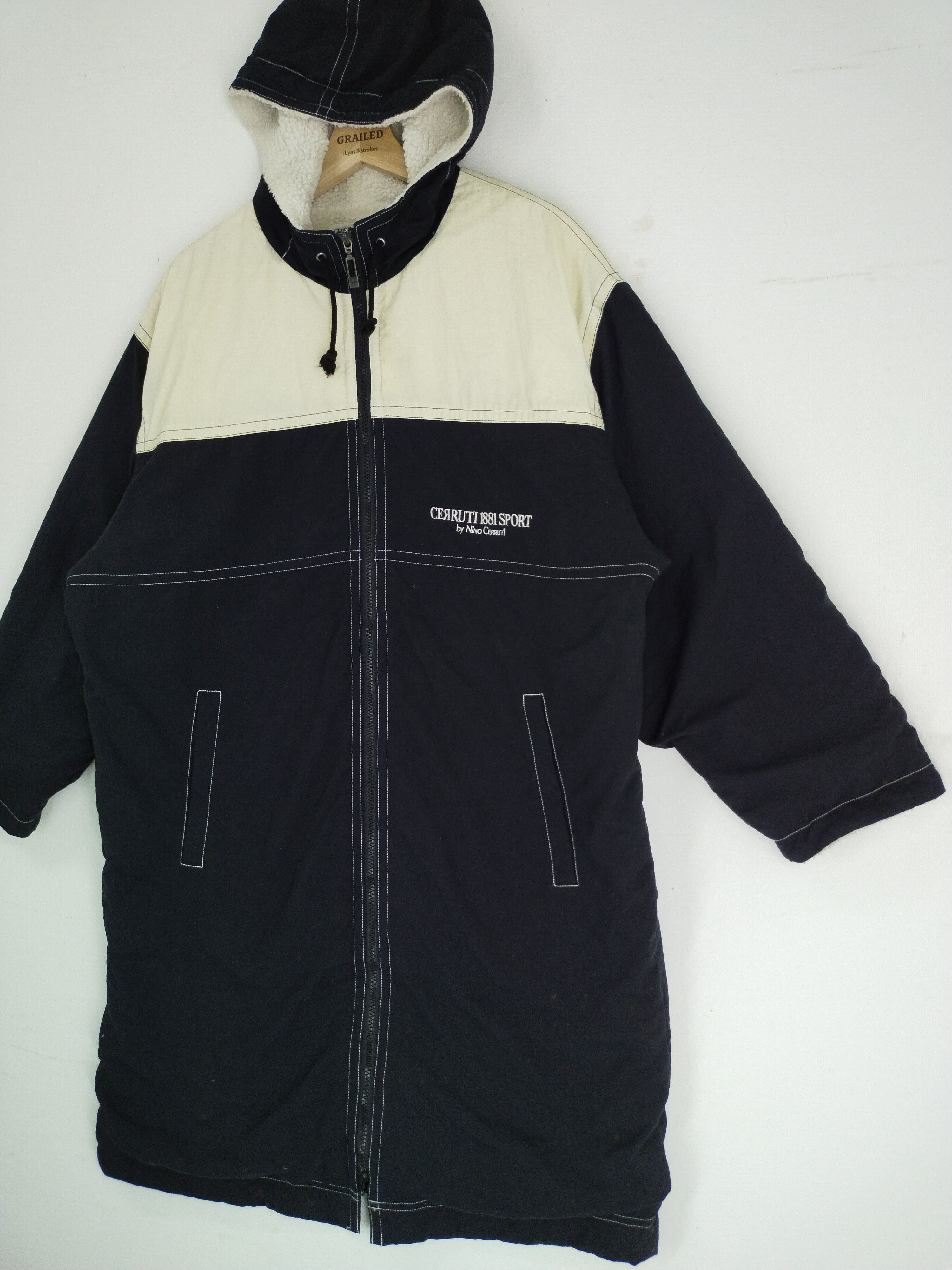 Cerruti 1881 × Vintage Vintage 90s CERRUTI 1881 Sports Raincoat/Trench Coat Jacket Size US L / EU 52-54 / 3 - 4 Thumbnail