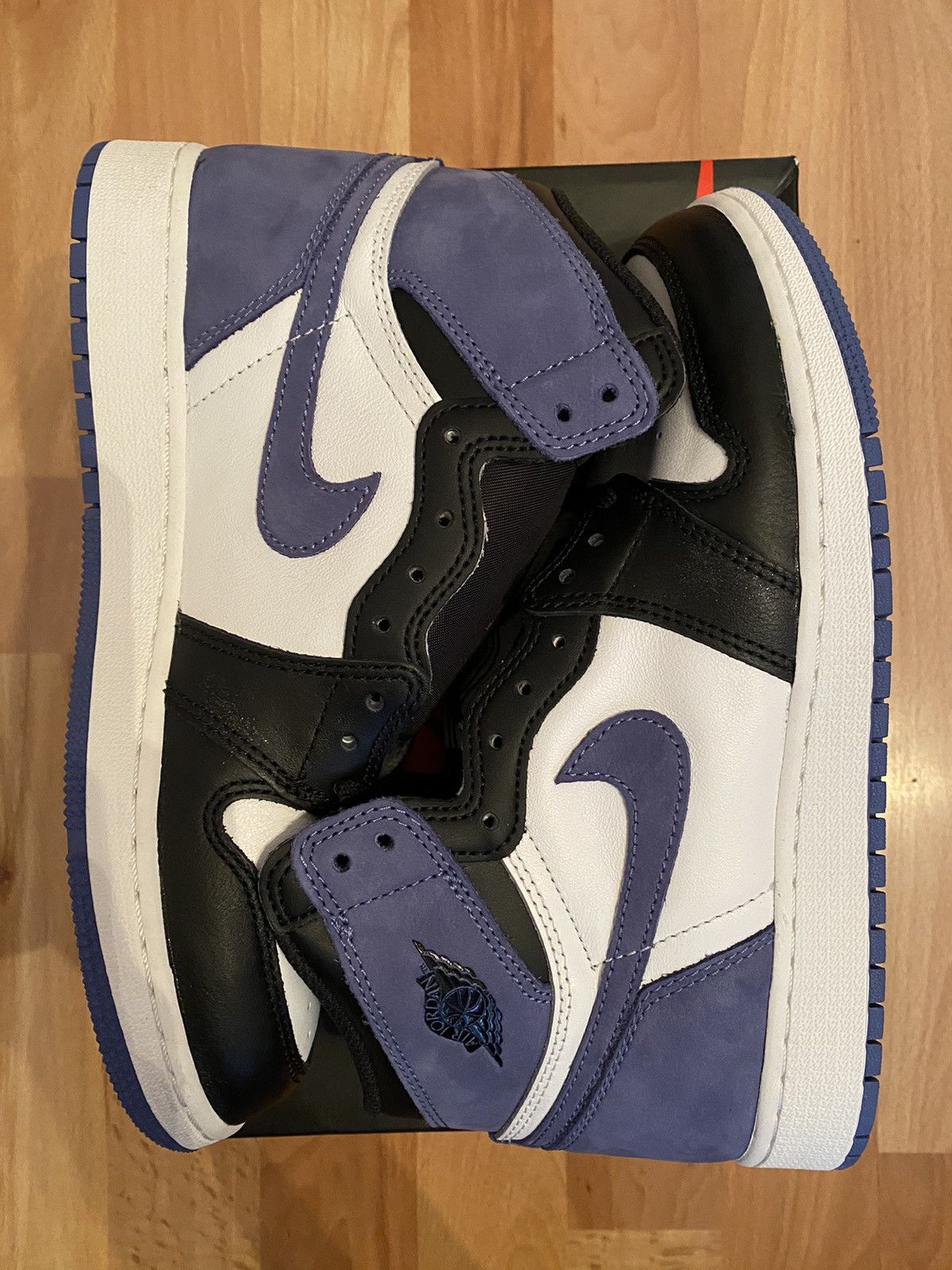 靴 Nike Air Jordan 1 Retro High \"Blue Moon\" Jordan 1 Retro High Blue Moon Men's - 555088-115 - US