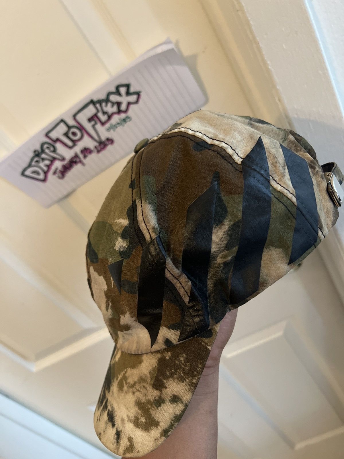 Off White Camo-Hat Kansas City Snapback - Off-White x Camo – CityBrimCo main image 2
