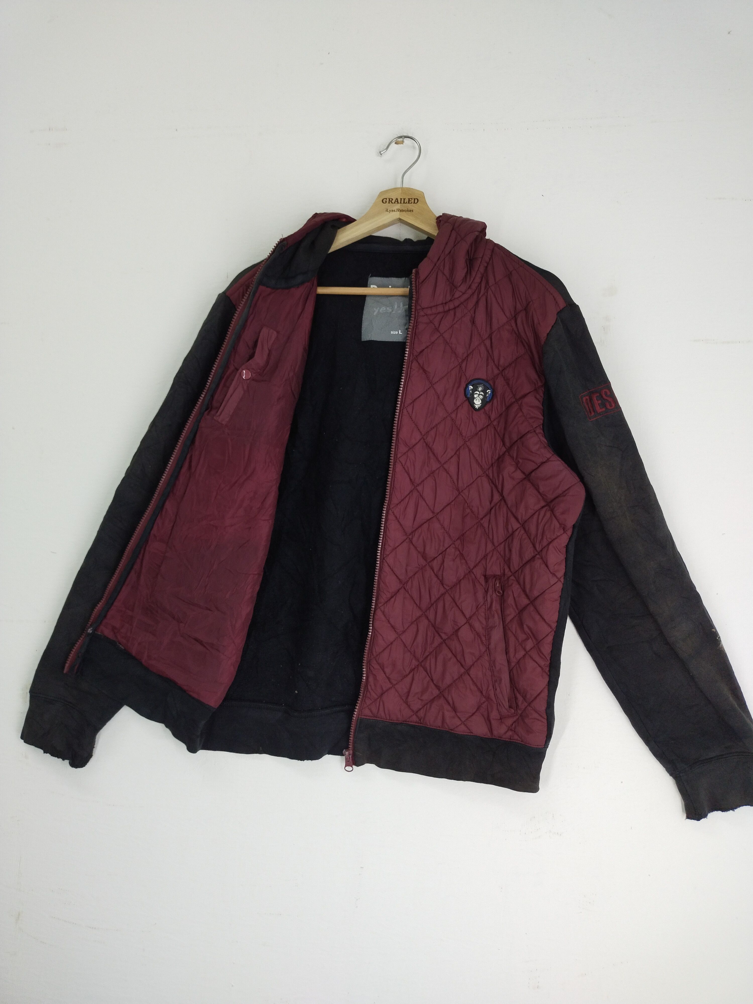 Desigual × Japanese Brand Vintage 90s Desigual YES!! YES!! YES!! Hoodie Jacket Size US L / EU 52-54 / 3 - 14 Thumbnail