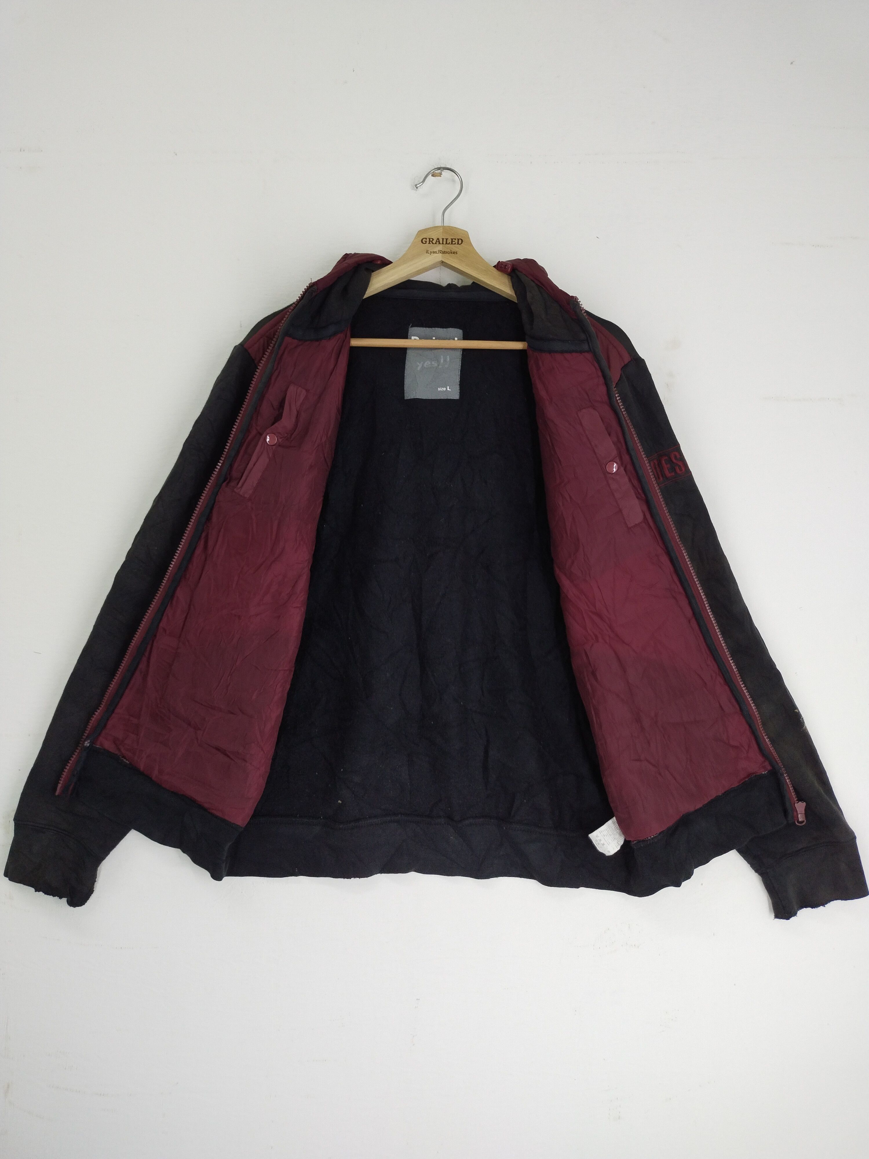 Desigual × Japanese Brand Vintage 90s Desigual YES!! YES!! YES!! Hoodie Jacket Size US L / EU 52-54 / 3 - 15 Thumbnail