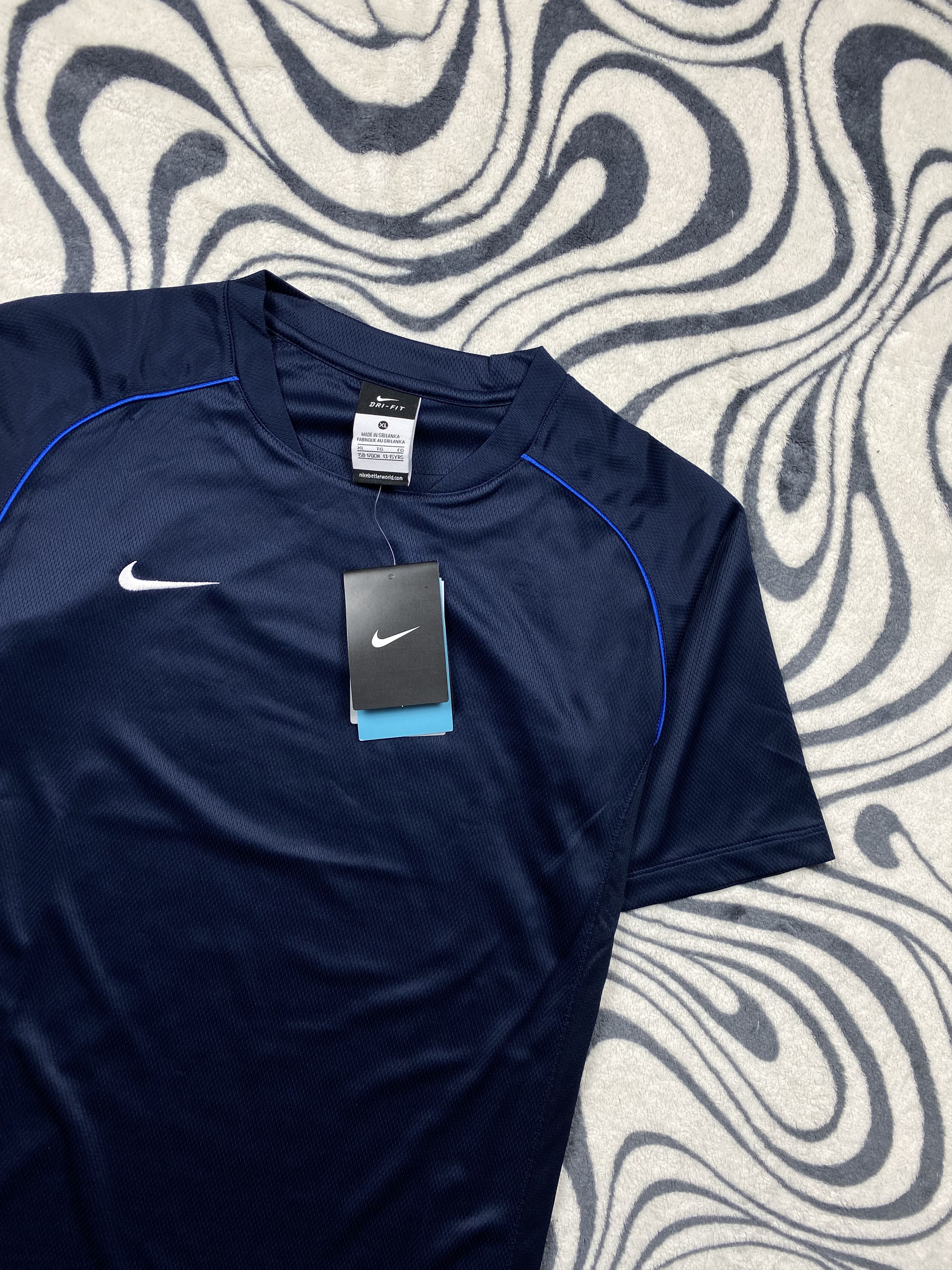 Nike NEW! Nike Dri Fit Mens T-Shirt Tee Y2K Drill Size US S / EU 44-46 / 1 - 2 Thumbnail