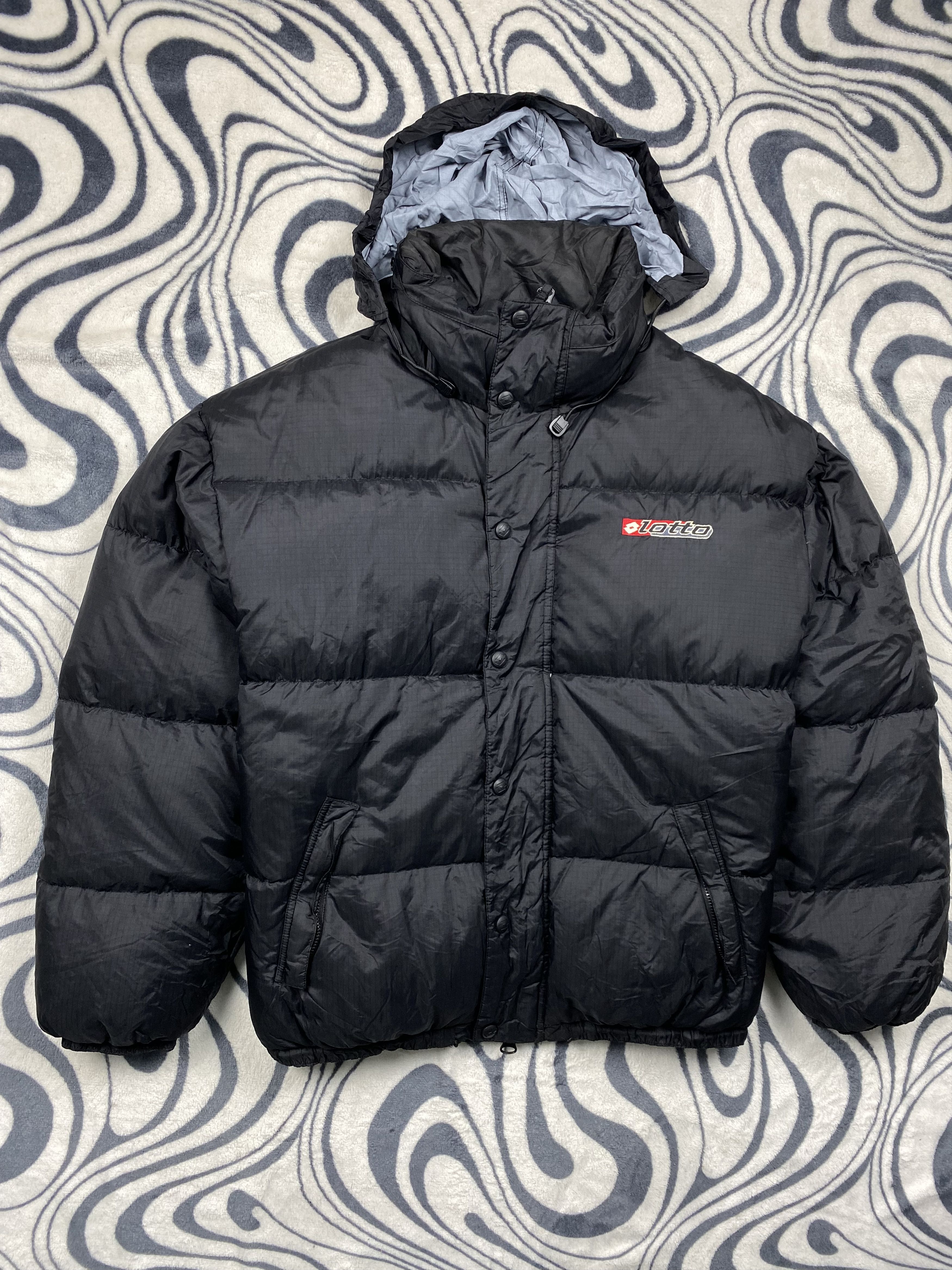 Lotto Sport Lotto 90s Vintage Mens Goose Down Puffer Jacket Size US M / EU 48-50 / 2 - 1 Thumbnail