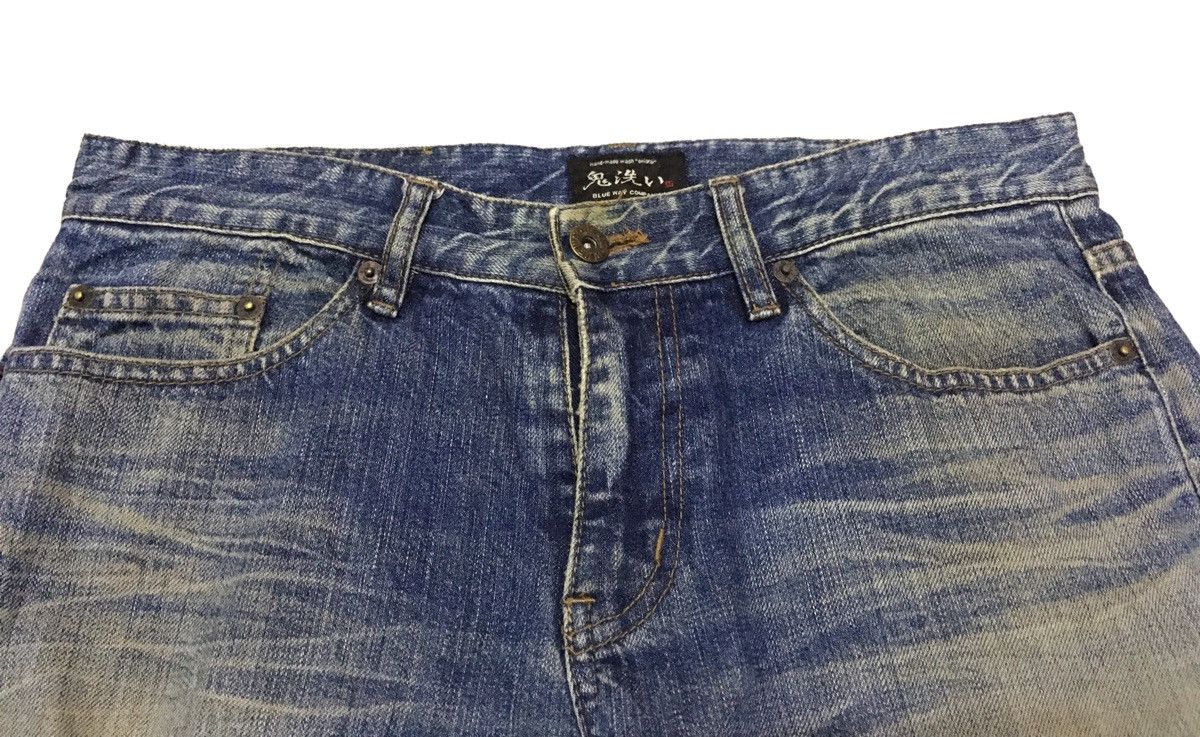 If Six Was Nine × Japanese Brand Rare Design Vintage Brand Blue Way Distressed Jeans 1990s Size US 30 / EU 46 - 3 Thumbnail