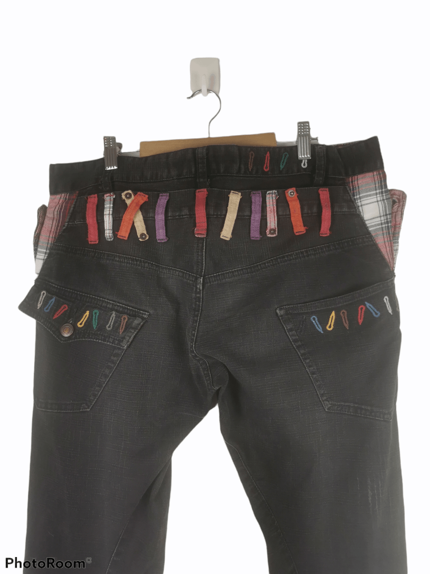 Japanese Brand BreathMINt BRTHBREATH Japan Double Waist Denim Jeans Size US 36 / EU 52 - 4 Thumbnail