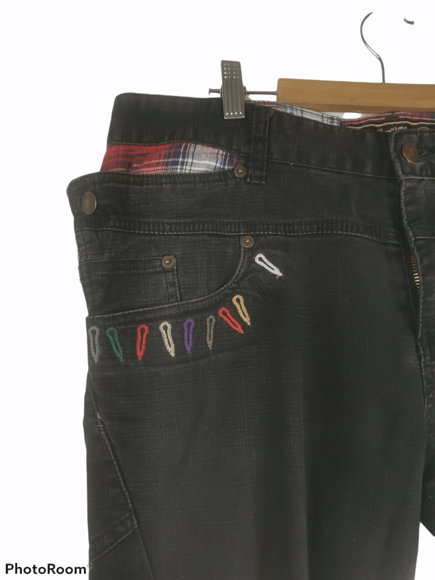 Japanese Brand BreathMINt BRTHBREATH Japan Double Waist Denim Jeans Size US 36 / EU 52 - 6 Thumbnail
