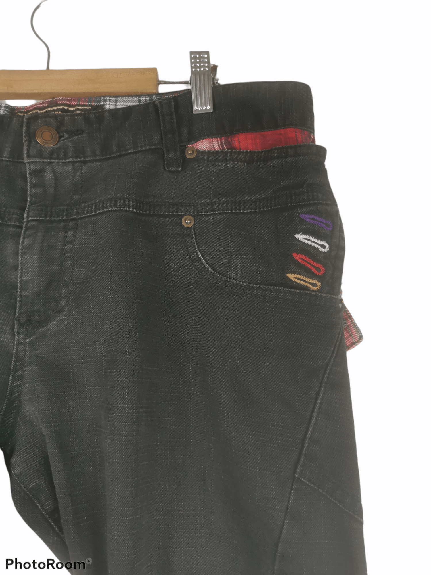 Japanese Brand BreathMINt BRTHBREATH Japan Double Waist Denim Jeans Size US 36 / EU 52 - 7 Thumbnail