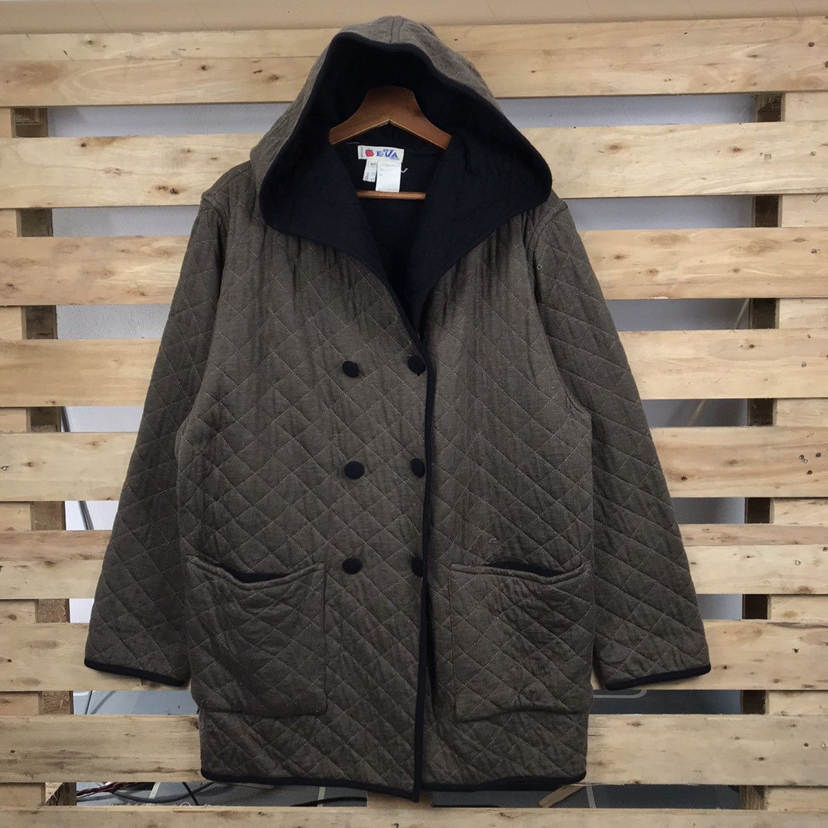 Designer × Vintage Vintage Eva Tricot Quilted Jacket Size L / US 10 / IT 46 - 1 Thumbnail