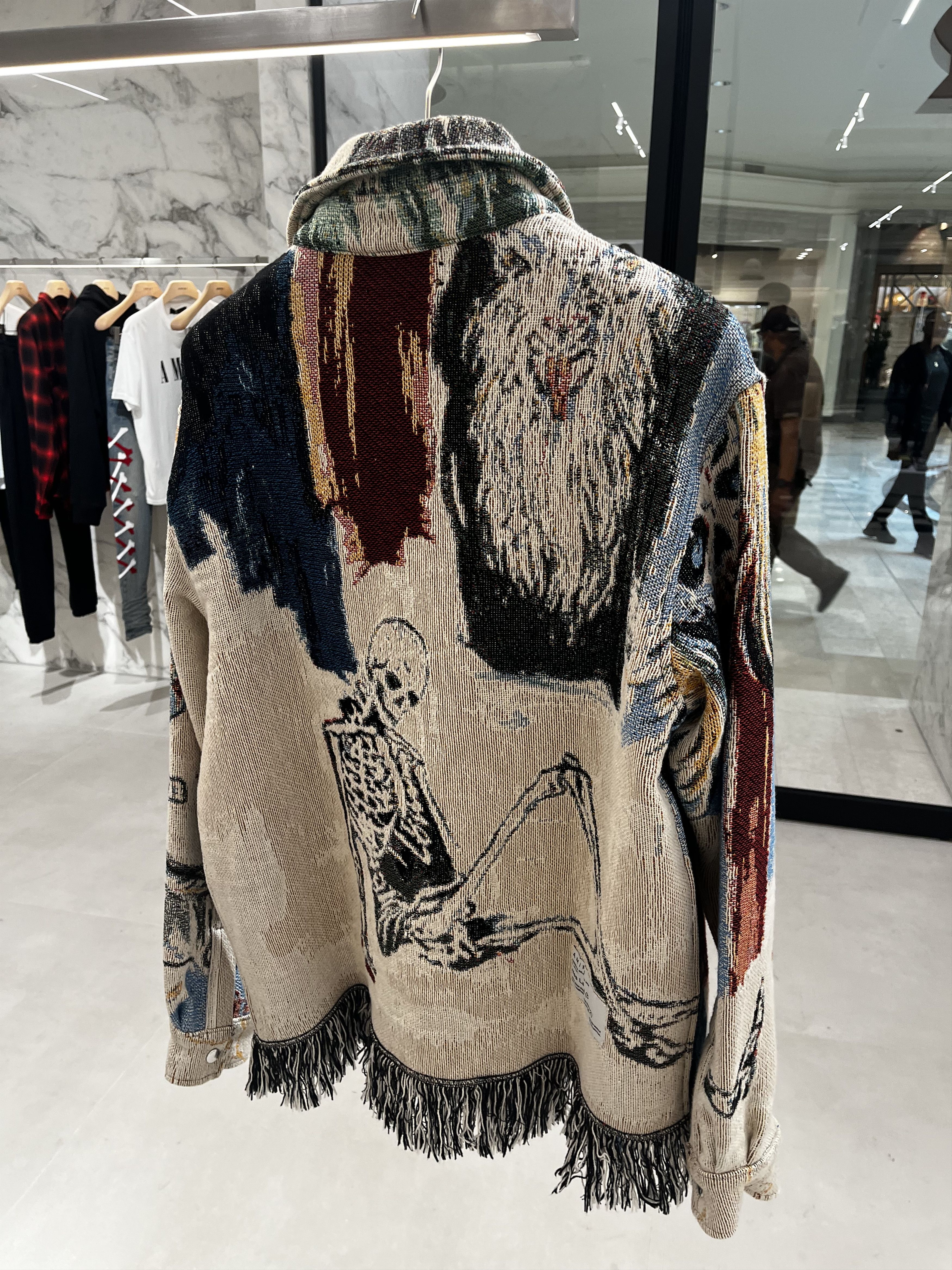 Amiri × Wes Lang Tapestry Blood 38 Shirt | Grailed