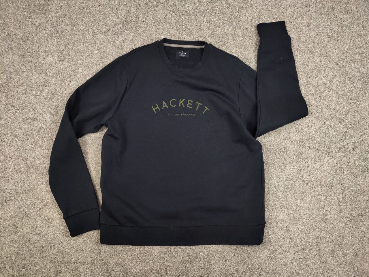 Hackett Hackett London Classic navy blue Crewneck Sweatshirt logo Size US XL / EU 56 / 4 - 14 Thumbnail