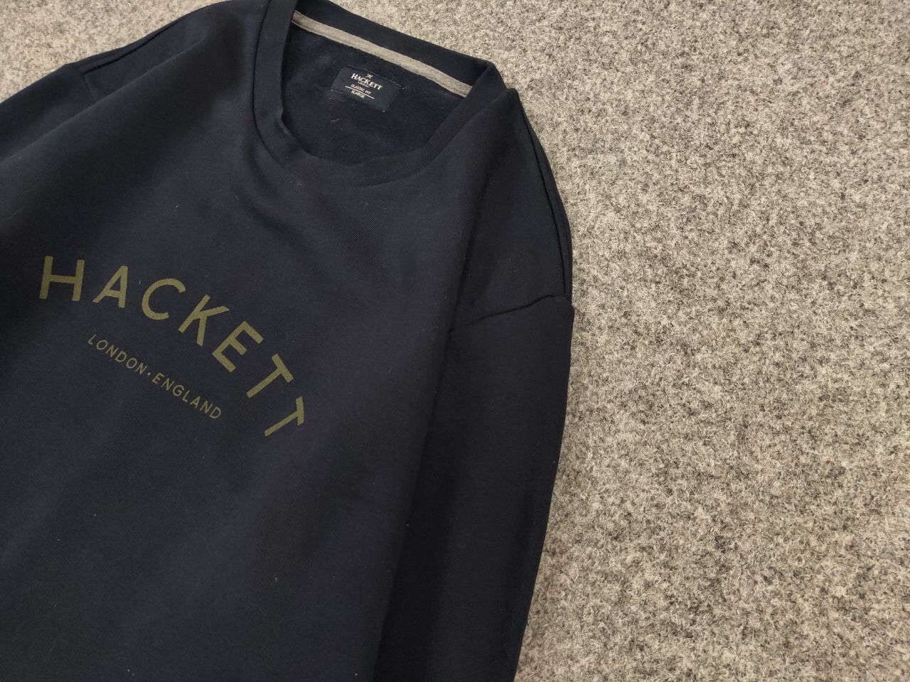Hackett Hackett London Classic navy blue Crewneck Sweatshirt logo Size US XL / EU 56 / 4 - 4 Thumbnail
