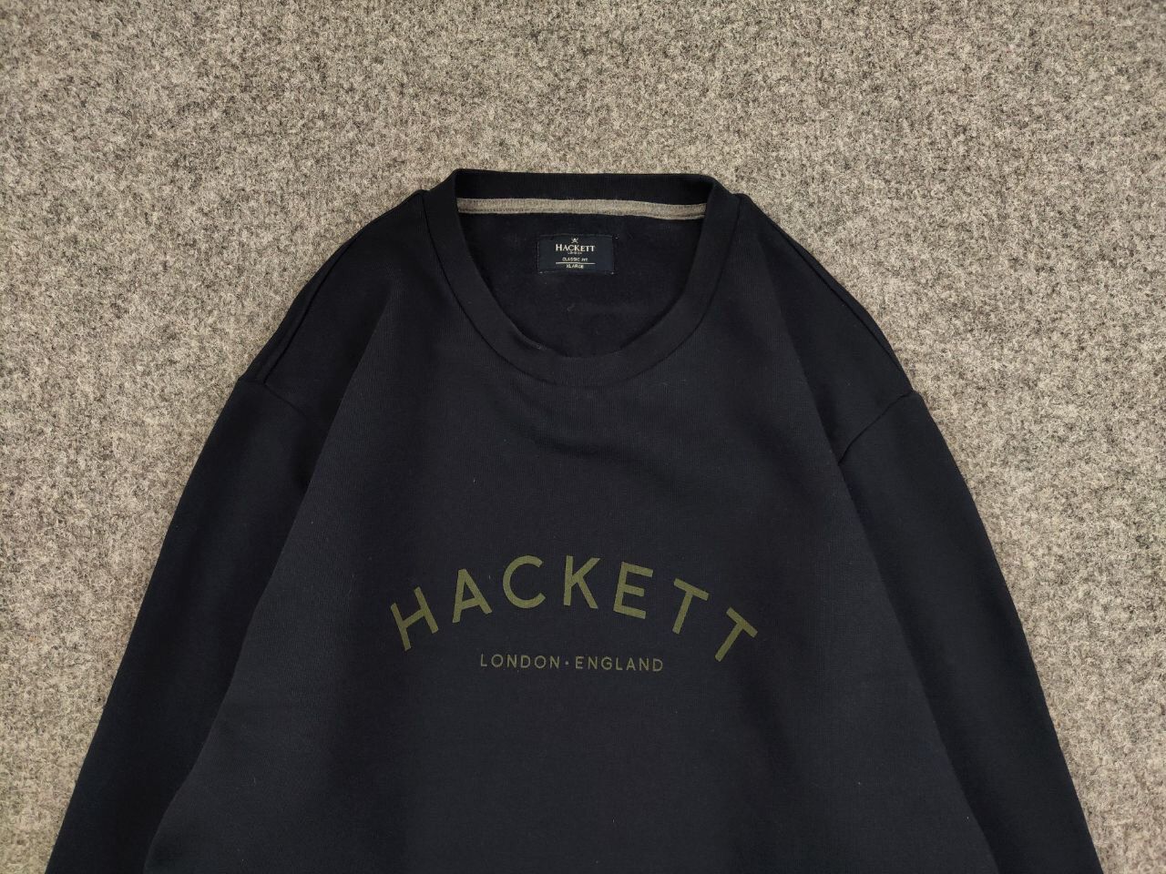 Hackett Hackett London Classic navy blue Crewneck Sweatshirt logo Size US XL / EU 56 / 4 - 8 Thumbnail