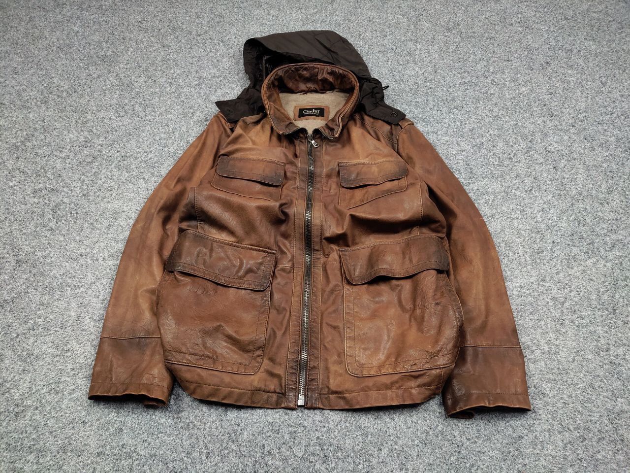 Vintage Werner Christ premium men's brown Leather Jacket Size US L / EU 52-54 / 3 - 2 Thumbnail