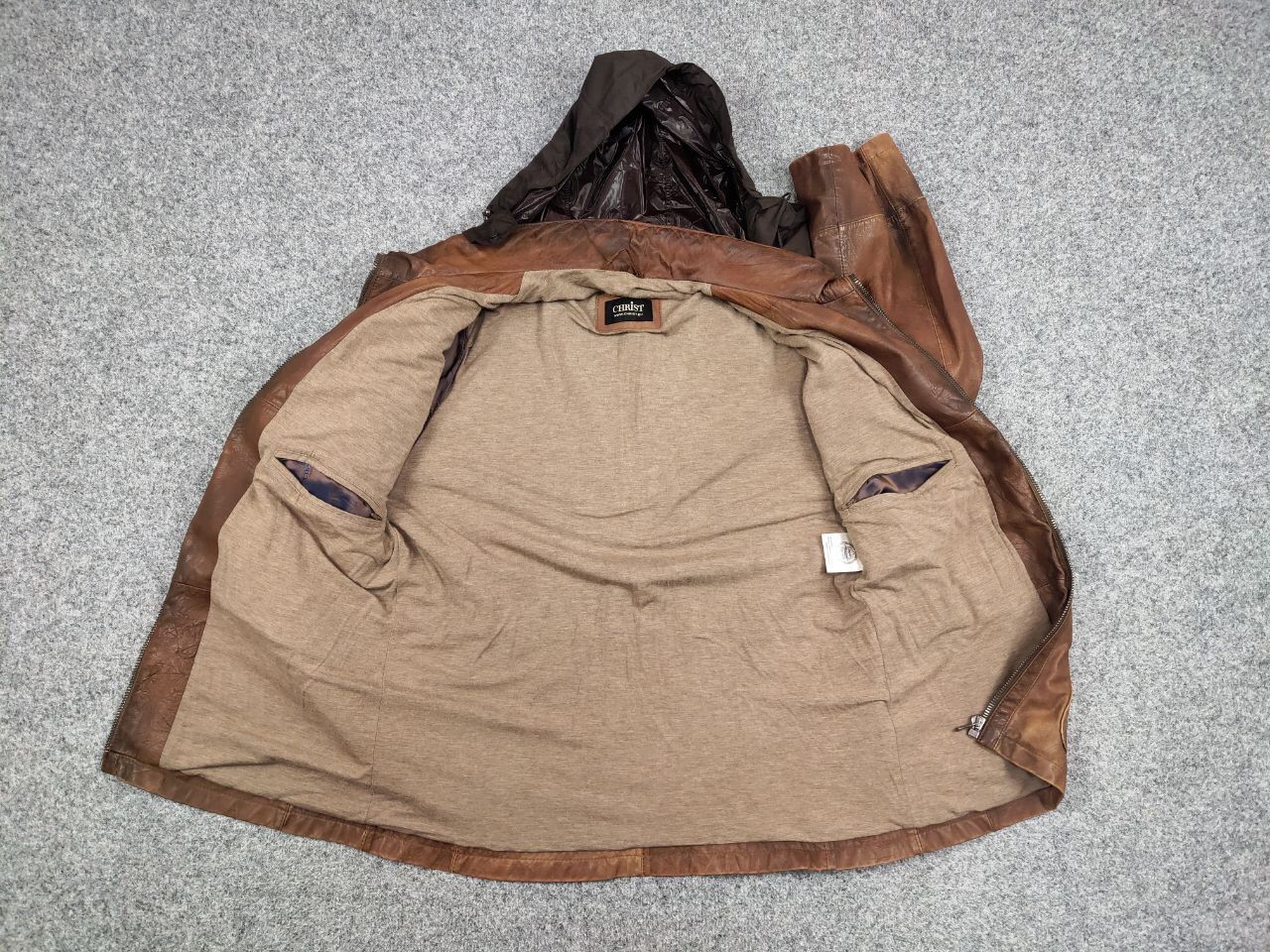Vintage Werner Christ premium men's brown Leather Jacket Size US L / EU 52-54 / 3 - 19 Thumbnail