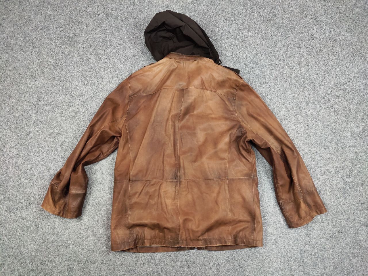 Vintage Werner Christ premium men's brown Leather Jacket Size US L / EU 52-54 / 3 - 18 Thumbnail