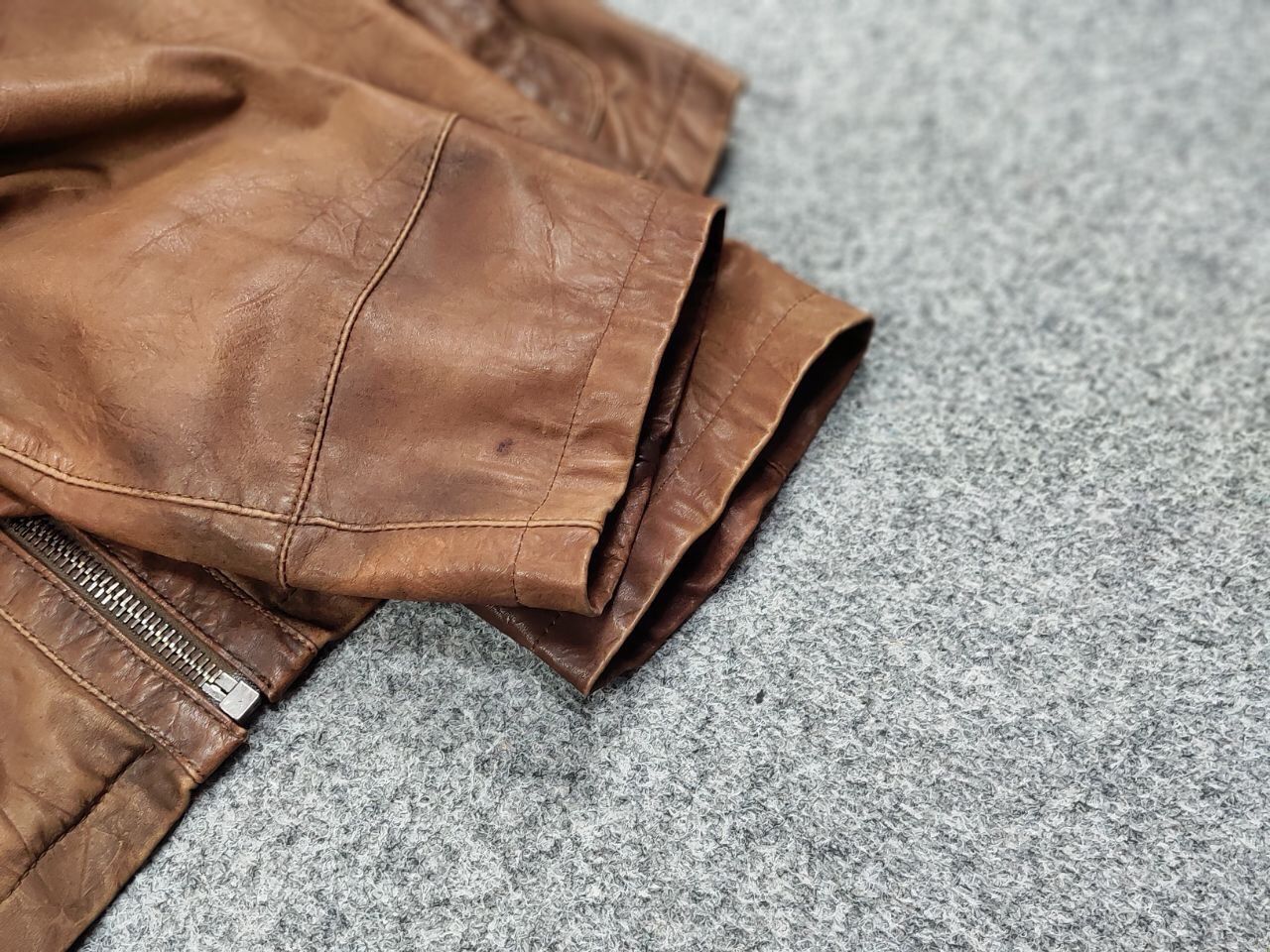 Vintage Werner Christ premium men's brown Leather Jacket Size US L / EU 52-54 / 3 - 16 Thumbnail