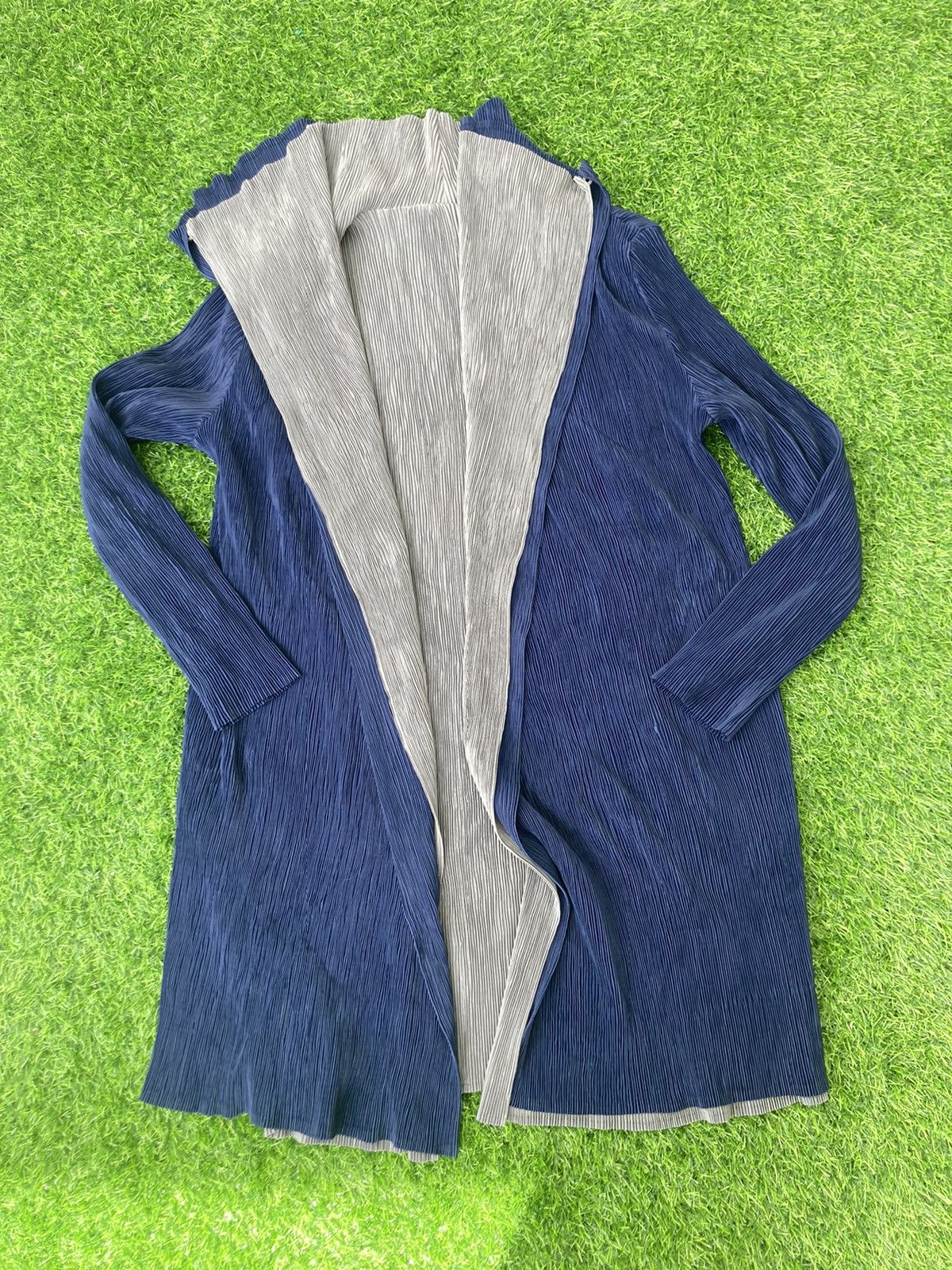 Japanese Brand CARDIGAN INSPIRED PLEATS PLEASE ISSEY MIYAKE Size US L / EU 52-54 / 3 - 1 Thumbnail