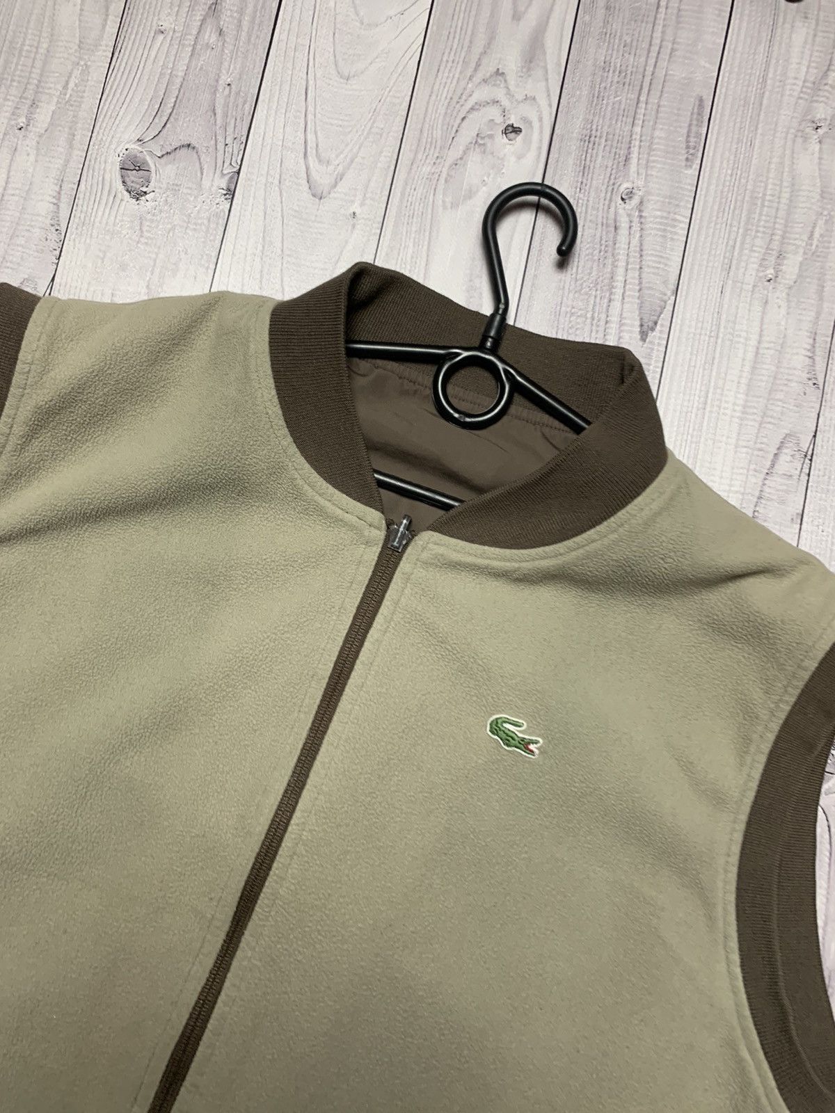 Lacoste × Vintage Vintage chemise Lacoste logo vest brown/ Beige Size US XXL / EU 58 / 5 - 3 Thumbnail