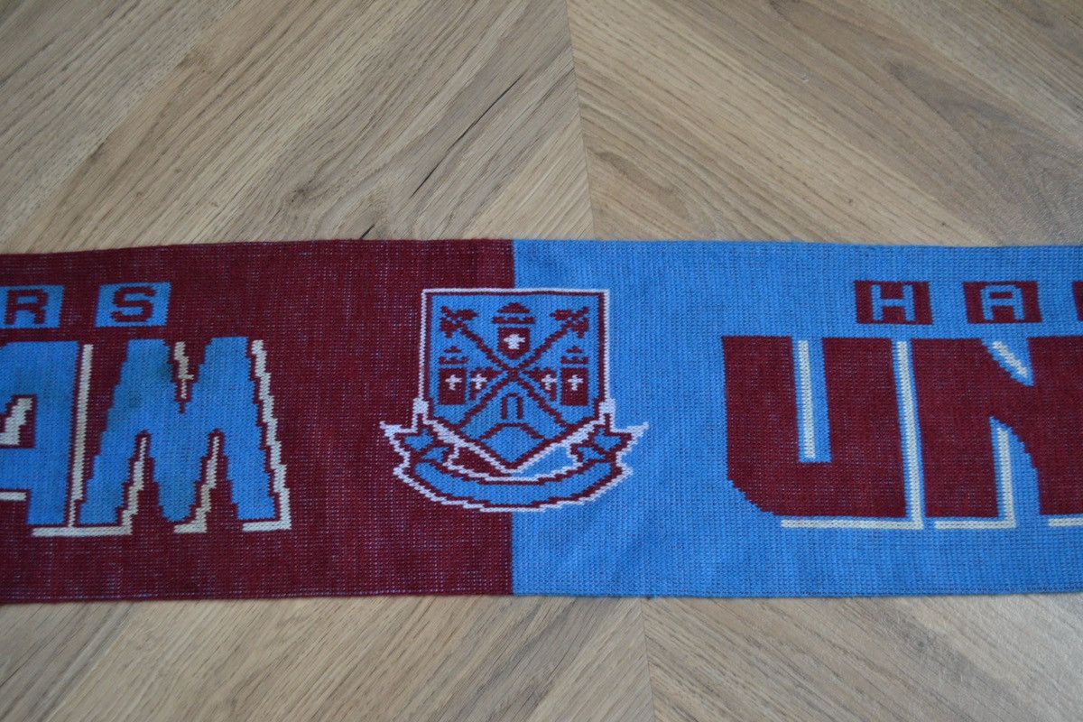 Vintage West Ham United Vintage Scarf Soccer Size ONE SIZE - 3 Thumbnail