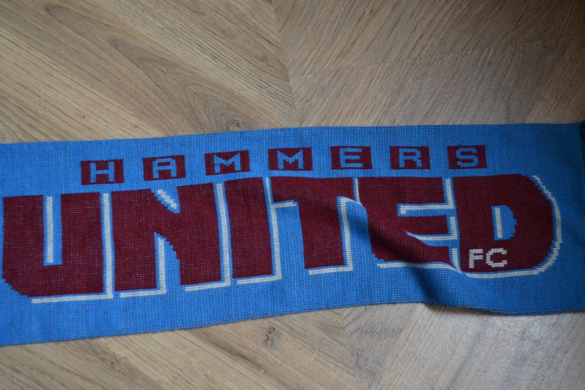 Vintage West Ham United Vintage Scarf Soccer Size ONE SIZE - 4 Thumbnail