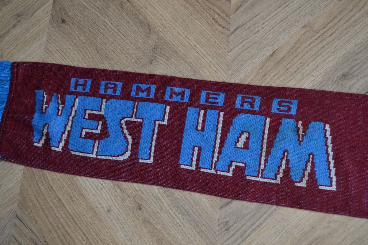 Vintage West Ham United Vintage Scarf Soccer Size ONE SIZE - 2 Thumbnail