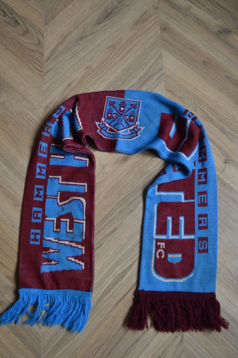 Vintage West Ham United Vintage Scarf Soccer Size ONE SIZE - 1 Thumbnail