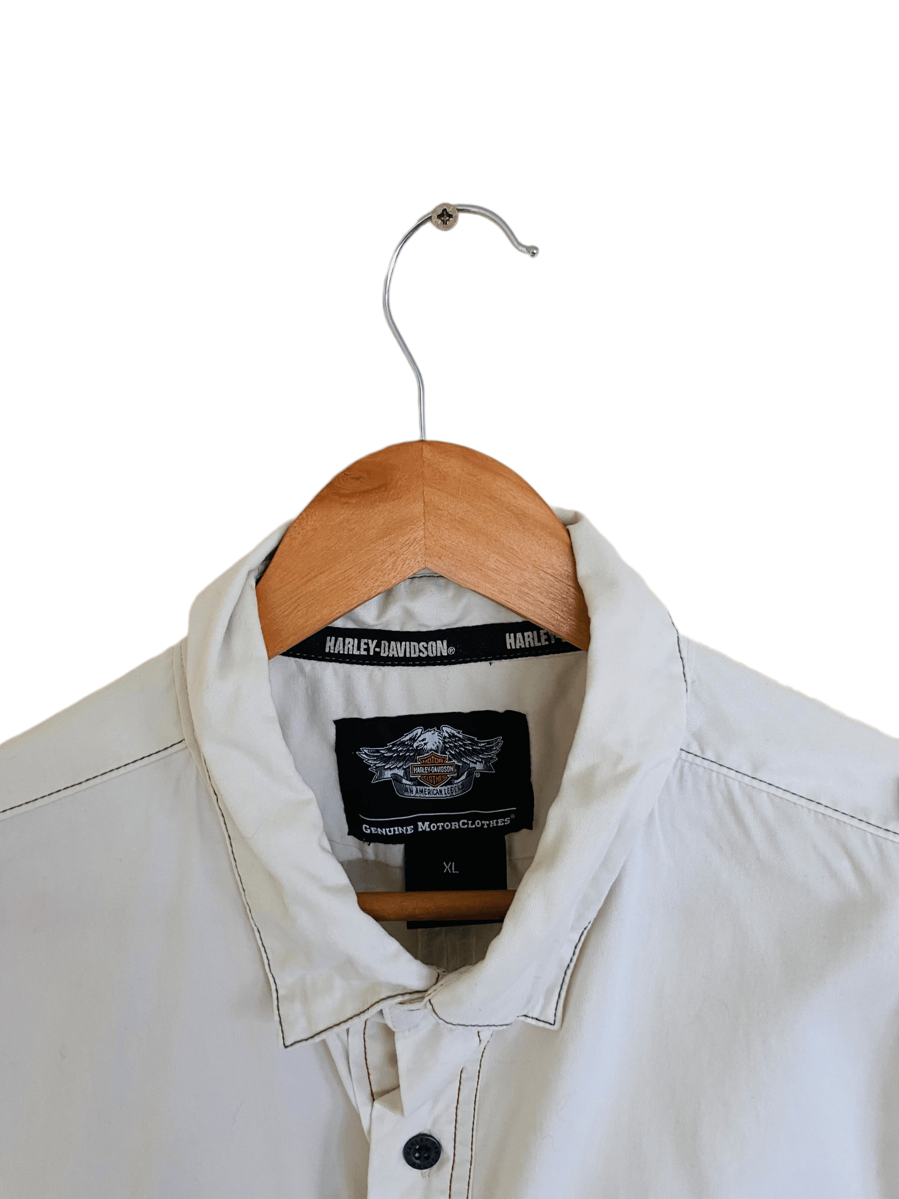 Harley Davidson × Vintage Harley Davidson vintage shortsleeve shirt, size XL Size US XL / EU 56 / 4 - 3 Thumbnail