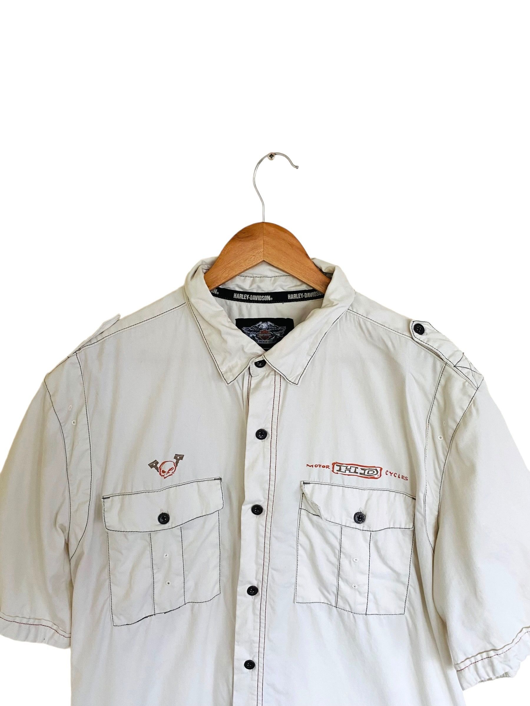 Harley Davidson × Vintage Harley Davidson vintage shortsleeve shirt, size XL Size US XL / EU 56 / 4 - 2 Thumbnail